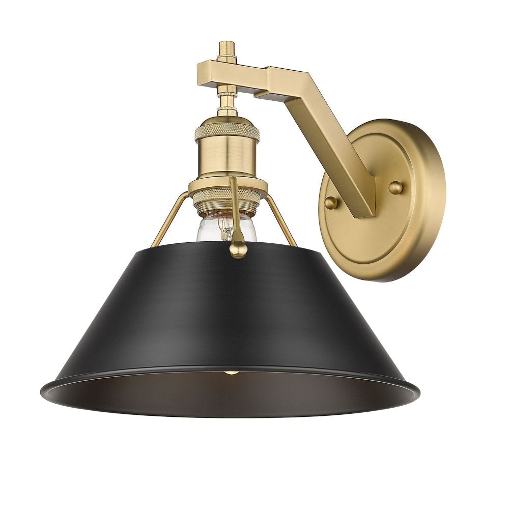 Golden Lighting Orwell 1-Light Brushed Champagne Bronze Incandescent Wall Sconce