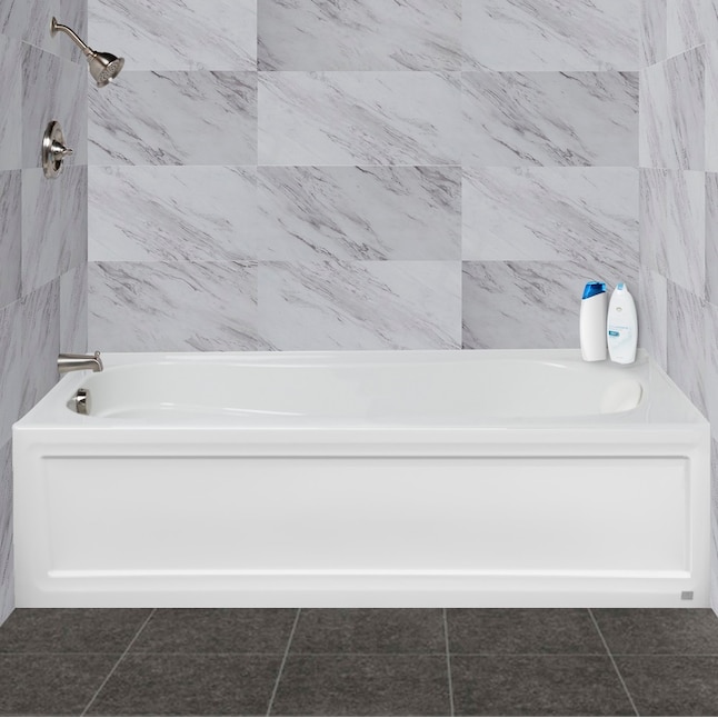 Left Drain Alcove Soaking Bathtub, Best Acrylic Alcove Bathtubs 2020