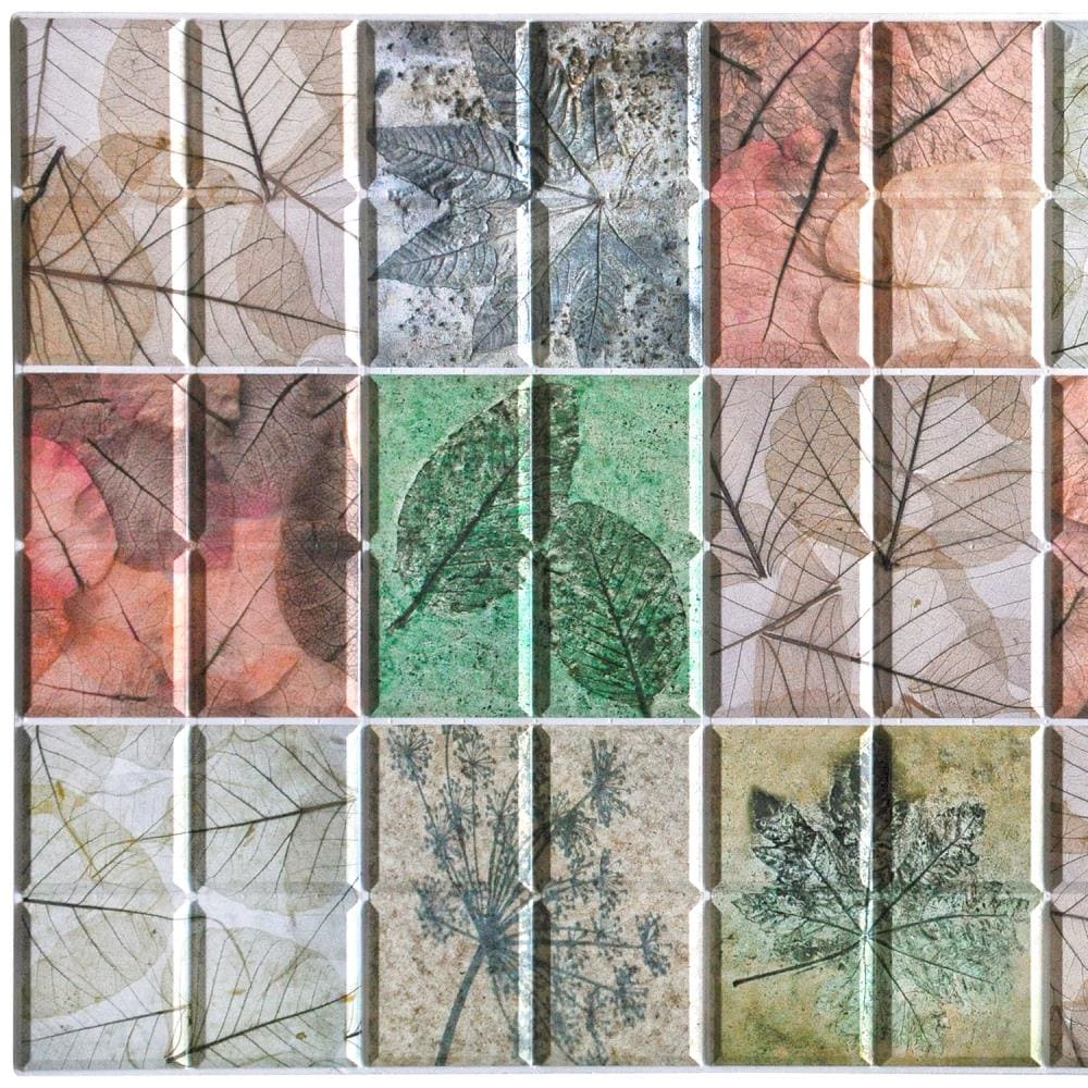 Dundee Deco TP10018766 38-in x 18-in Embossed Paintable PVC Abstract Wall Panel ( 5-sq ft )