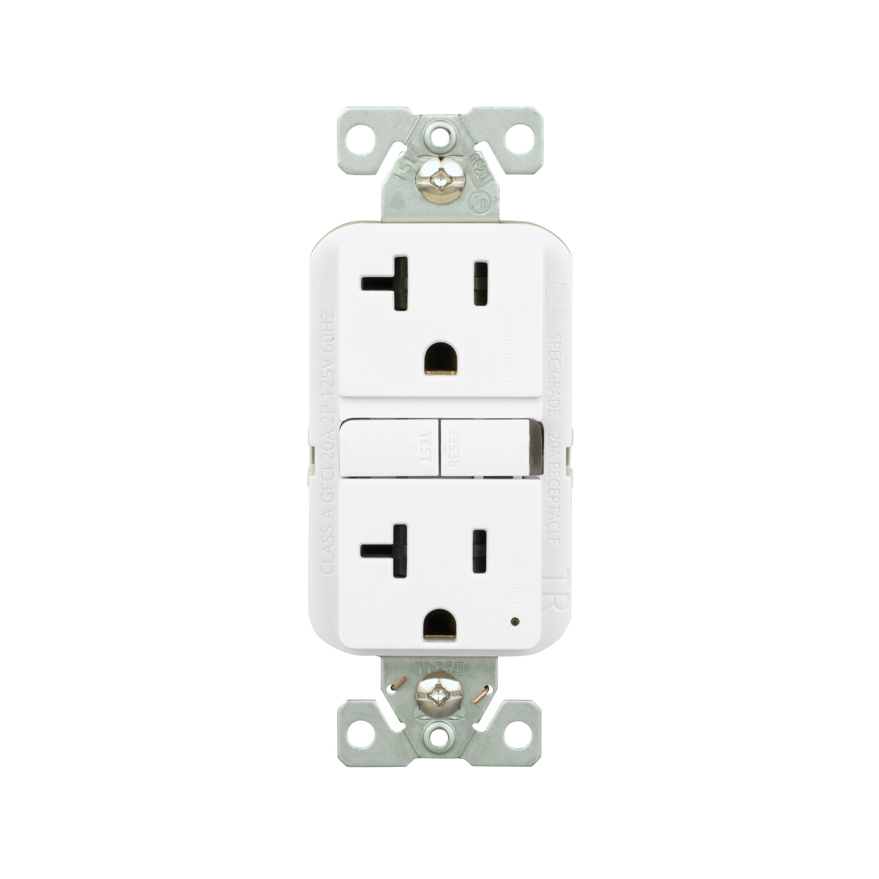 Eaton TRGF20W-BX-LW 20 -Amp 125-volt Tamper Resistant GFCI Residential Decorator Outlet , White