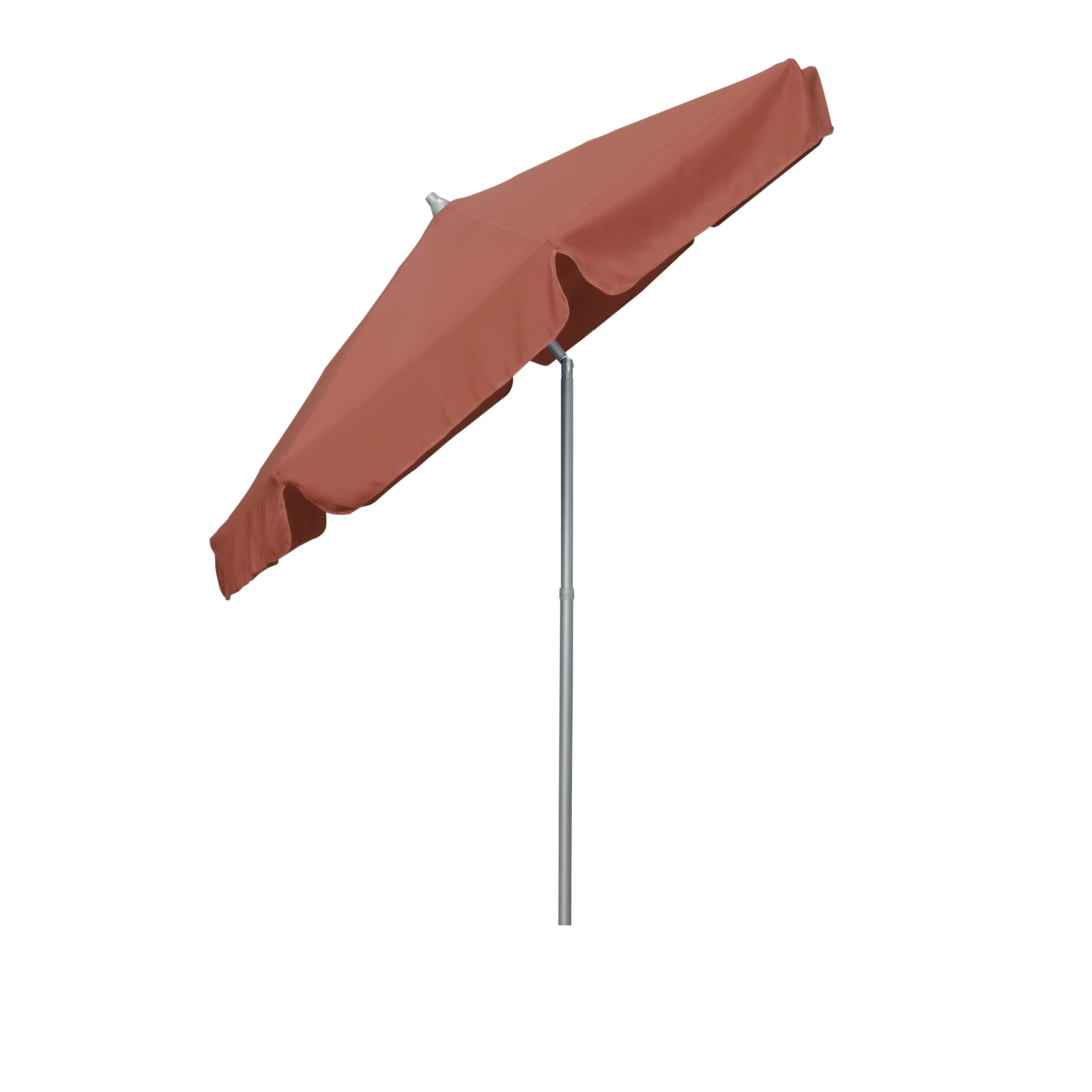 Astella 7.5-ft Aluminum Red Push-button Tilt Market Patio