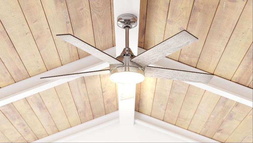 Harbor Breeze Camden 52-in Brushed Nickel Indoor Ceiling Fan with Light and Remote (5-Blade)