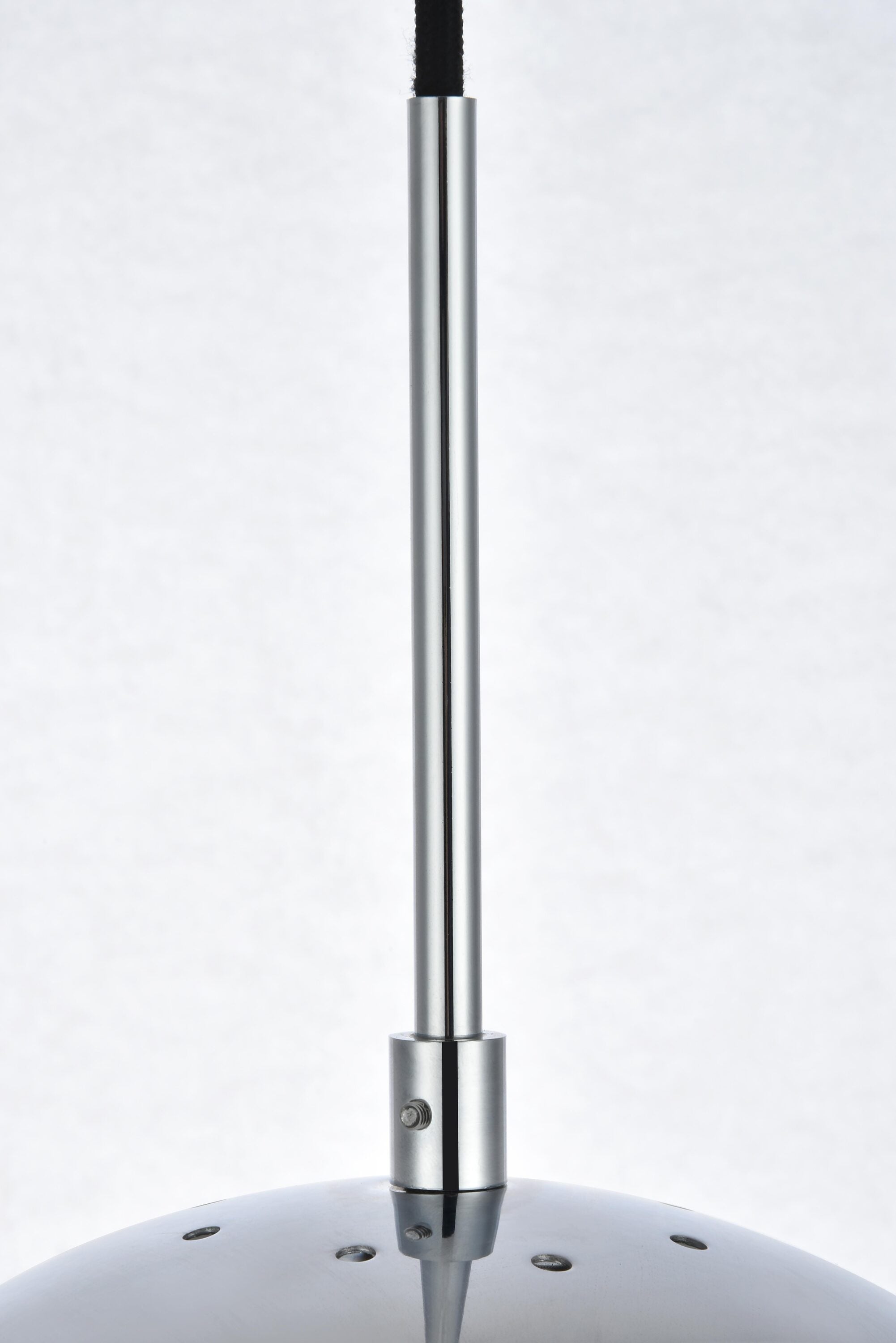 Eclipse Chrome Pendant Light with Clear Glass Shade