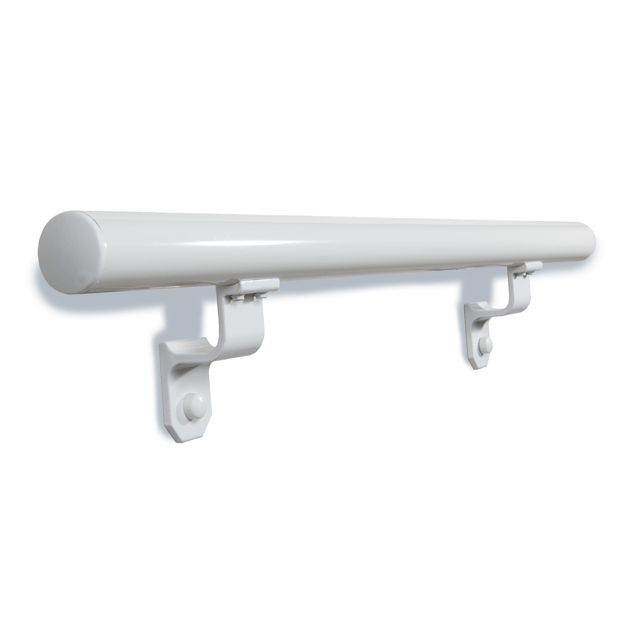 Wolf Handrail WHA3KIT-W 1.9-Inches x 36-Inches White Painted Aluminum Handrail