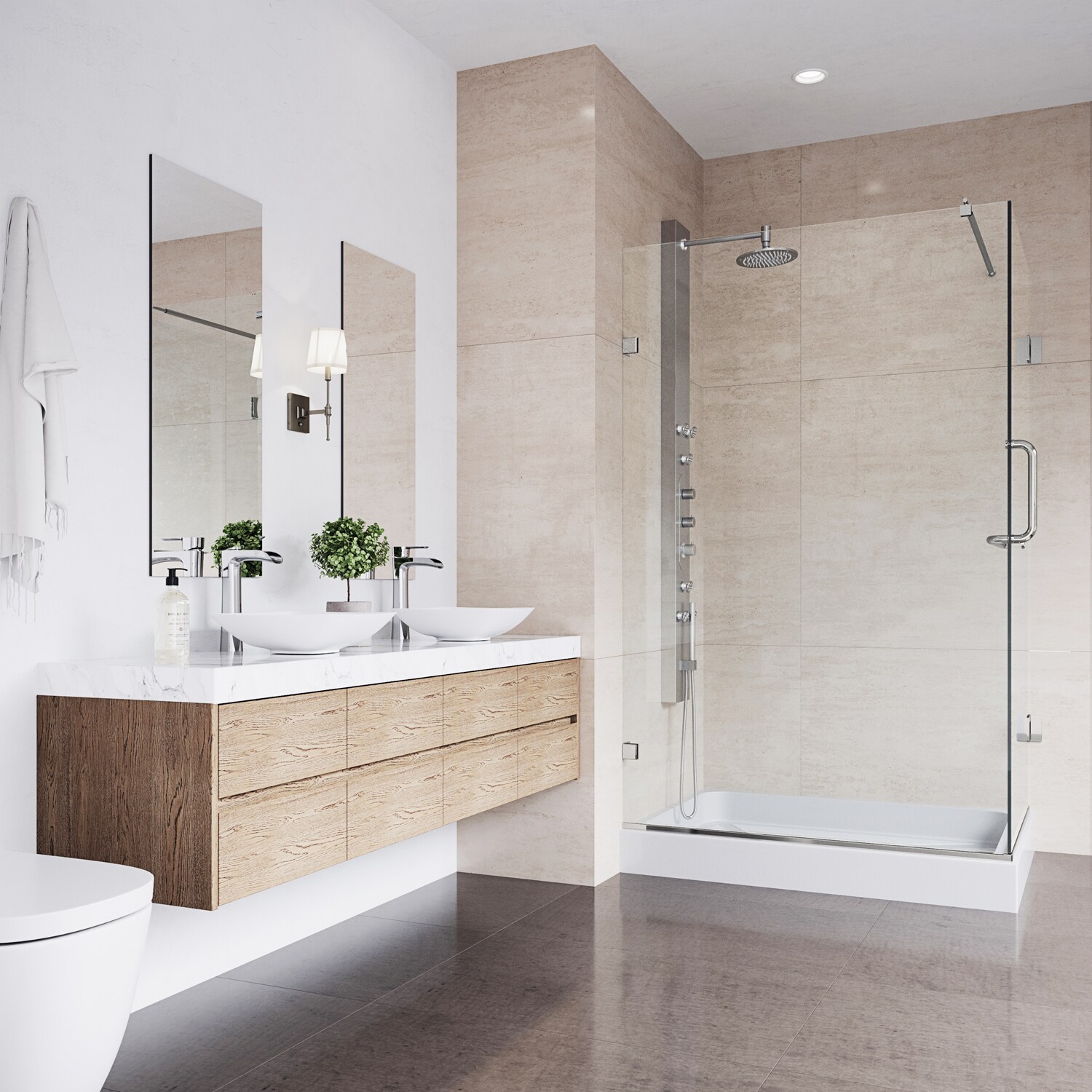 VIGO VG6012CHCL36WL Alcove-Shower-Kit - View #5