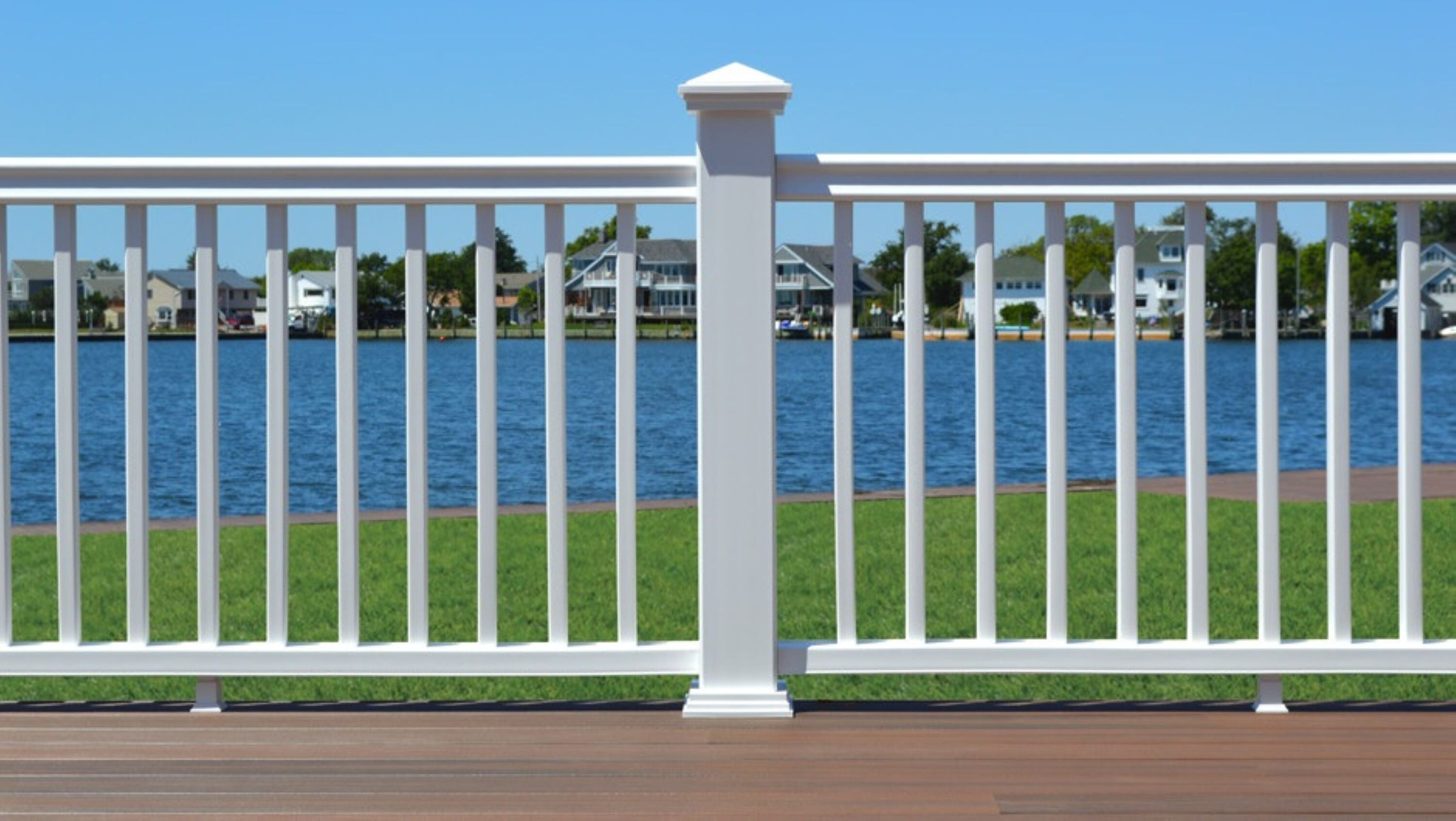 Fiberon Composite Railing 4-in x 4-in x 8-ft White Composite Deck Post .