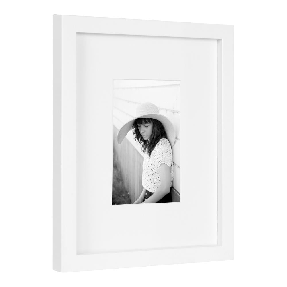DesignOvation White Wood Picture Frame (8-in x 10-in) at Lowes.com