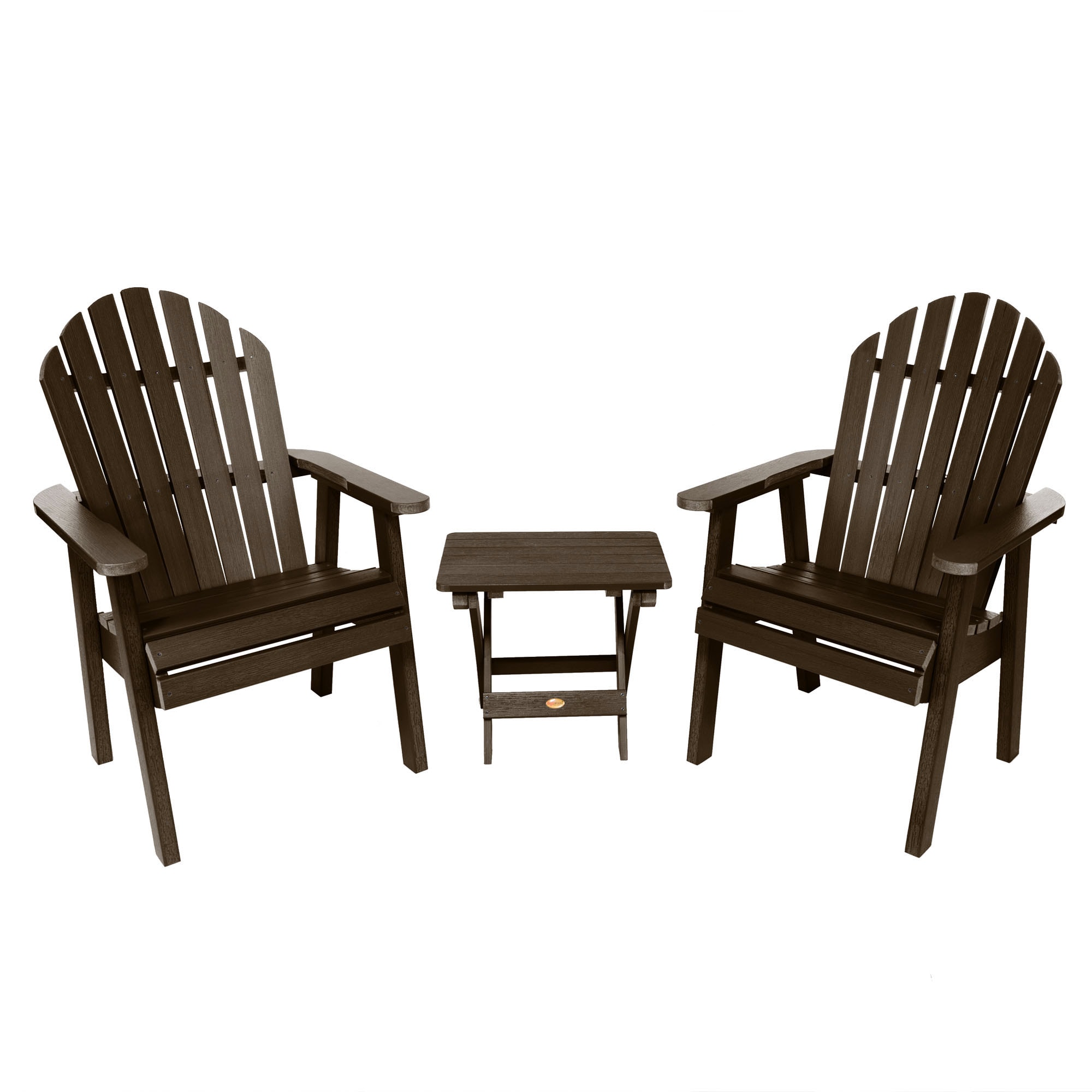 Highwood The Adirondack 3 Piece Patio Conversation Set In The Patio