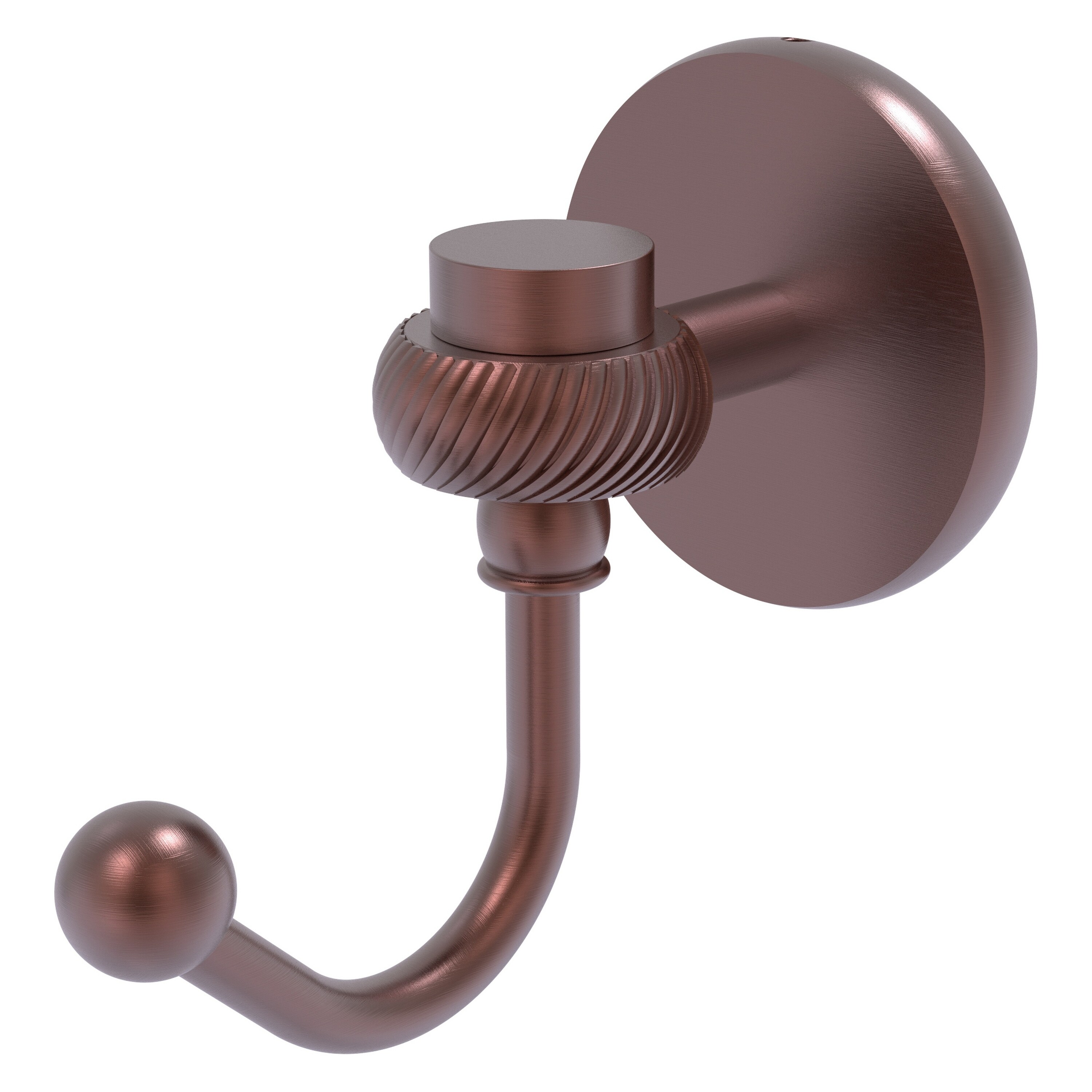 Allied Brass 7120T-CA Satellite Orbit One Antique Copper Single -Hook Wall mount Towel Hook