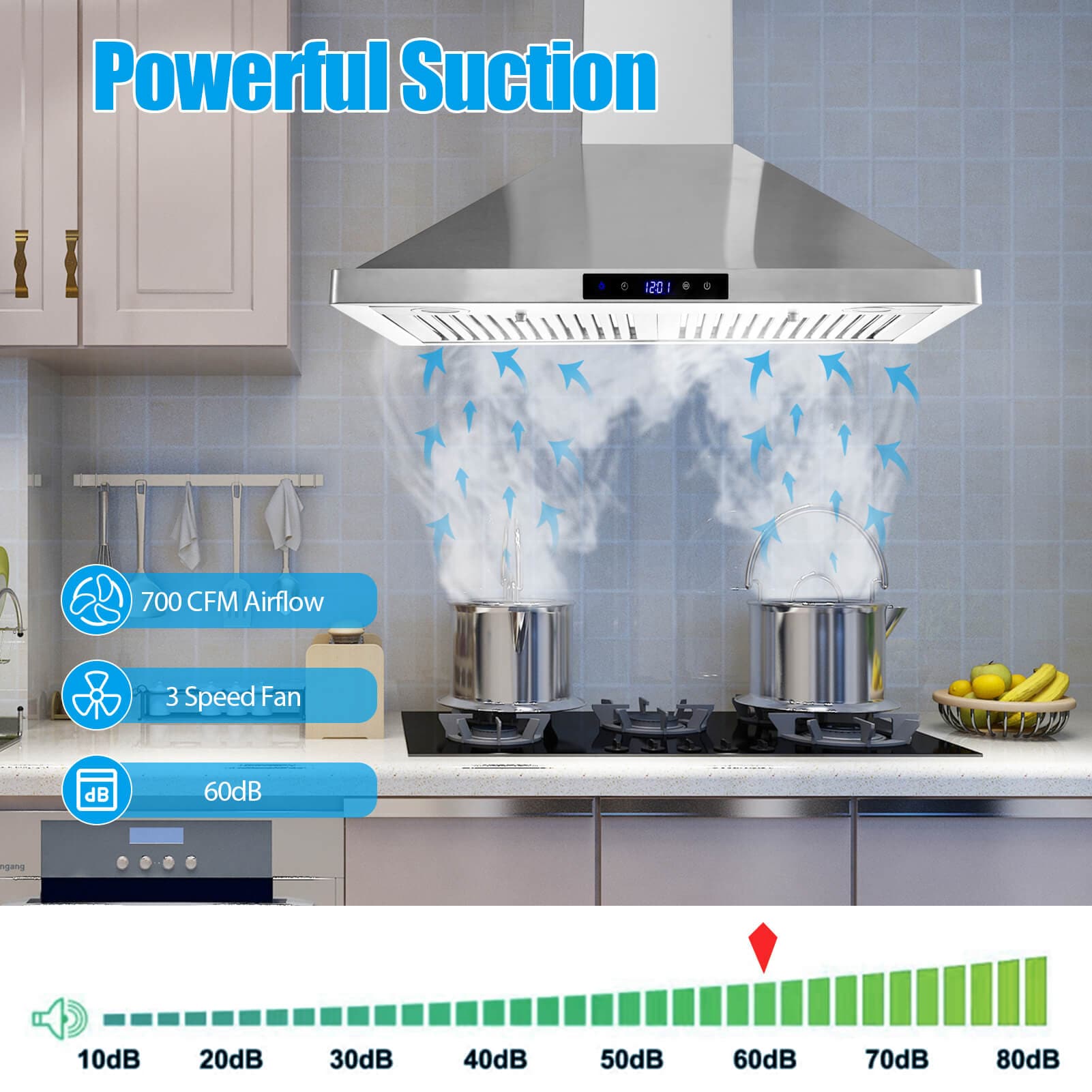 Tieasy GD1075 Wall-Mounted-Range-Hoods - View #5
