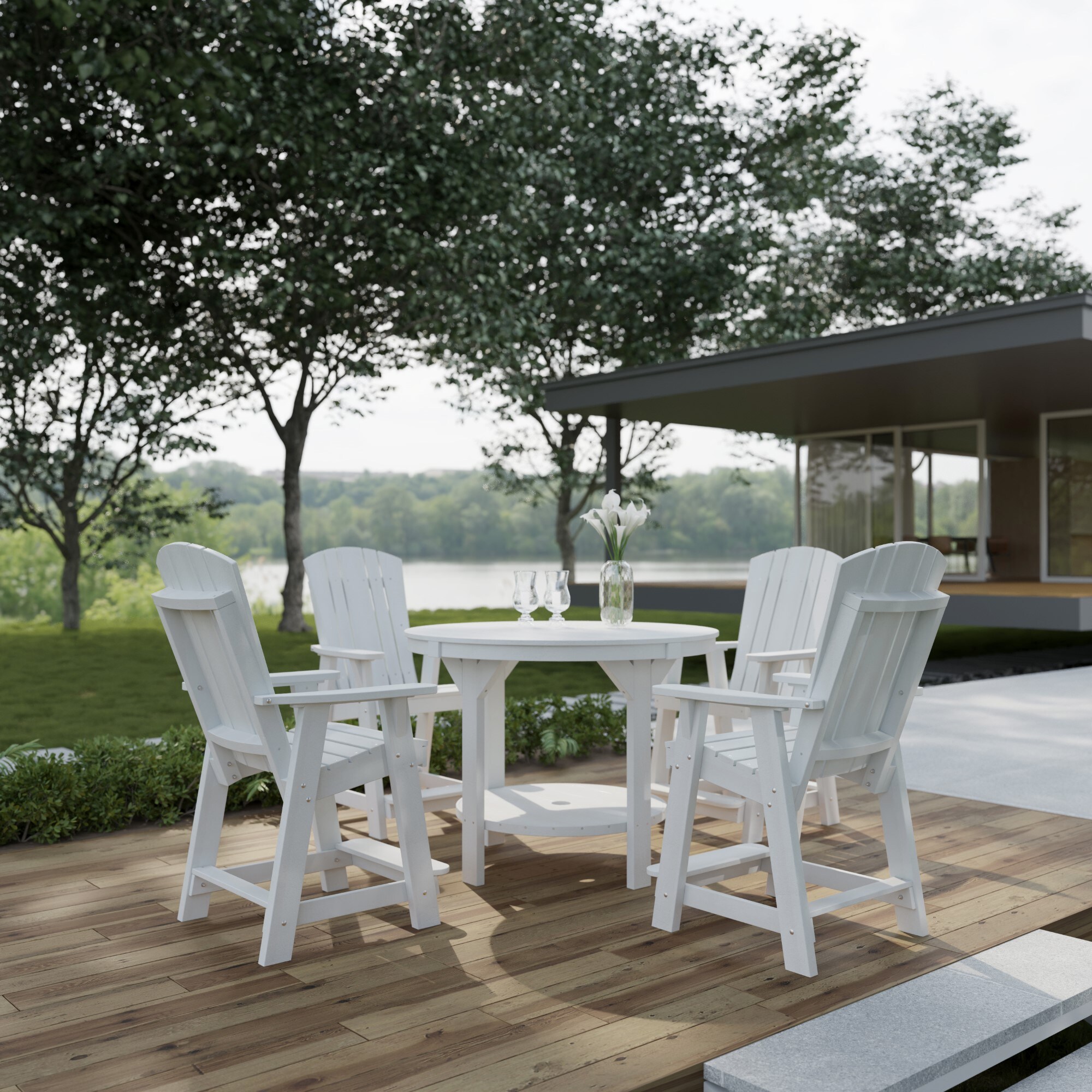 Wildridge LCC-180-BW Patio-Dining-Sets - View #2