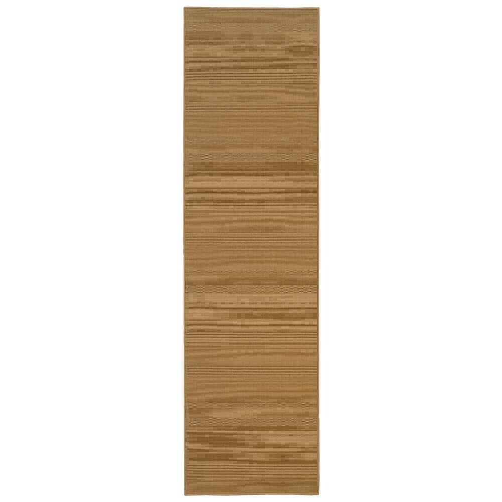 Archer Lane 781LANY13L Ridge 2 x 8 (ft) Polypropylene Beige Rectangular Indoor/Outdoor Solid Coastal Runner rug