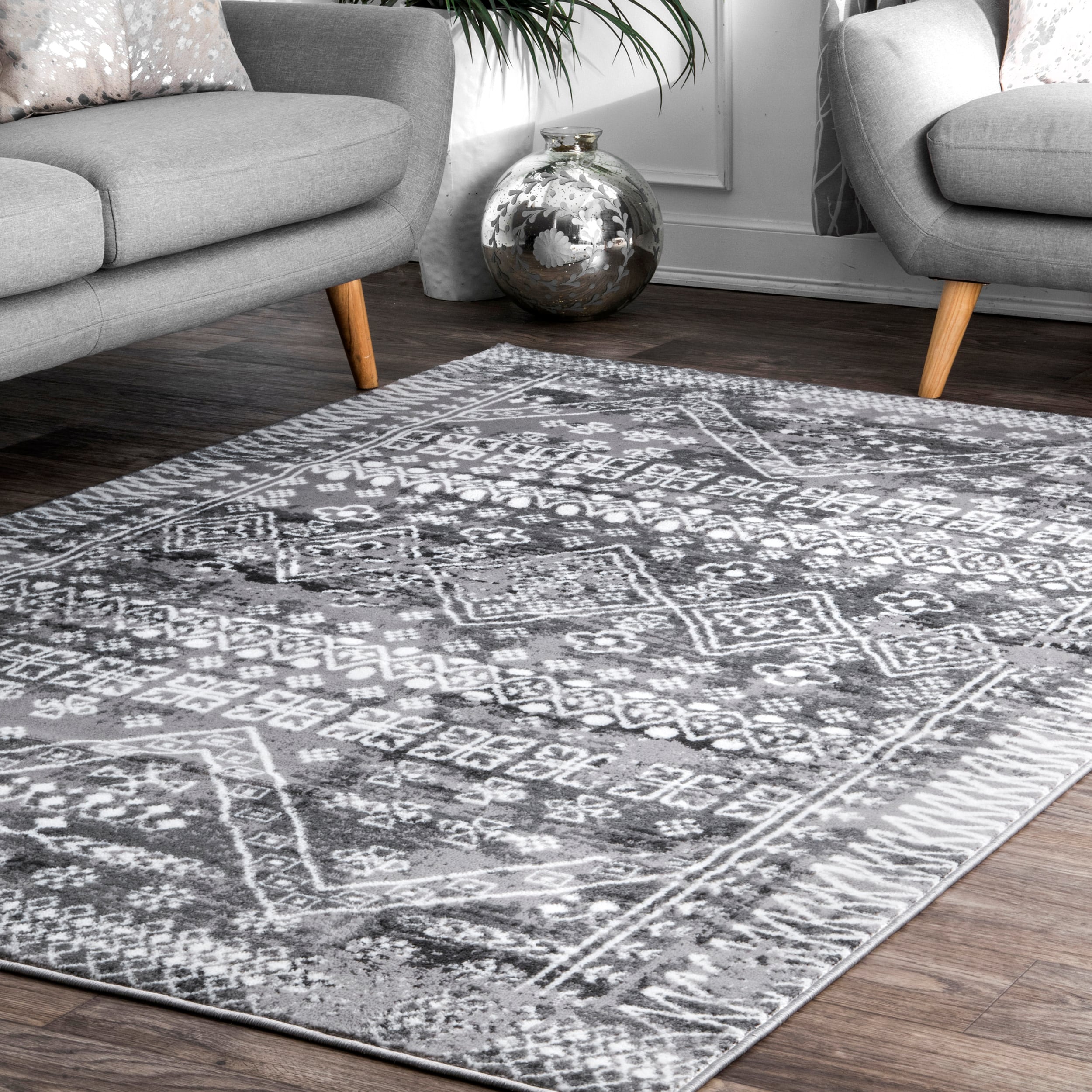 nuLOOM 9 x 12 Rectangular Recycled Synthetic Fiber Non-Slip Rug Pad in the  Rug Pads department at