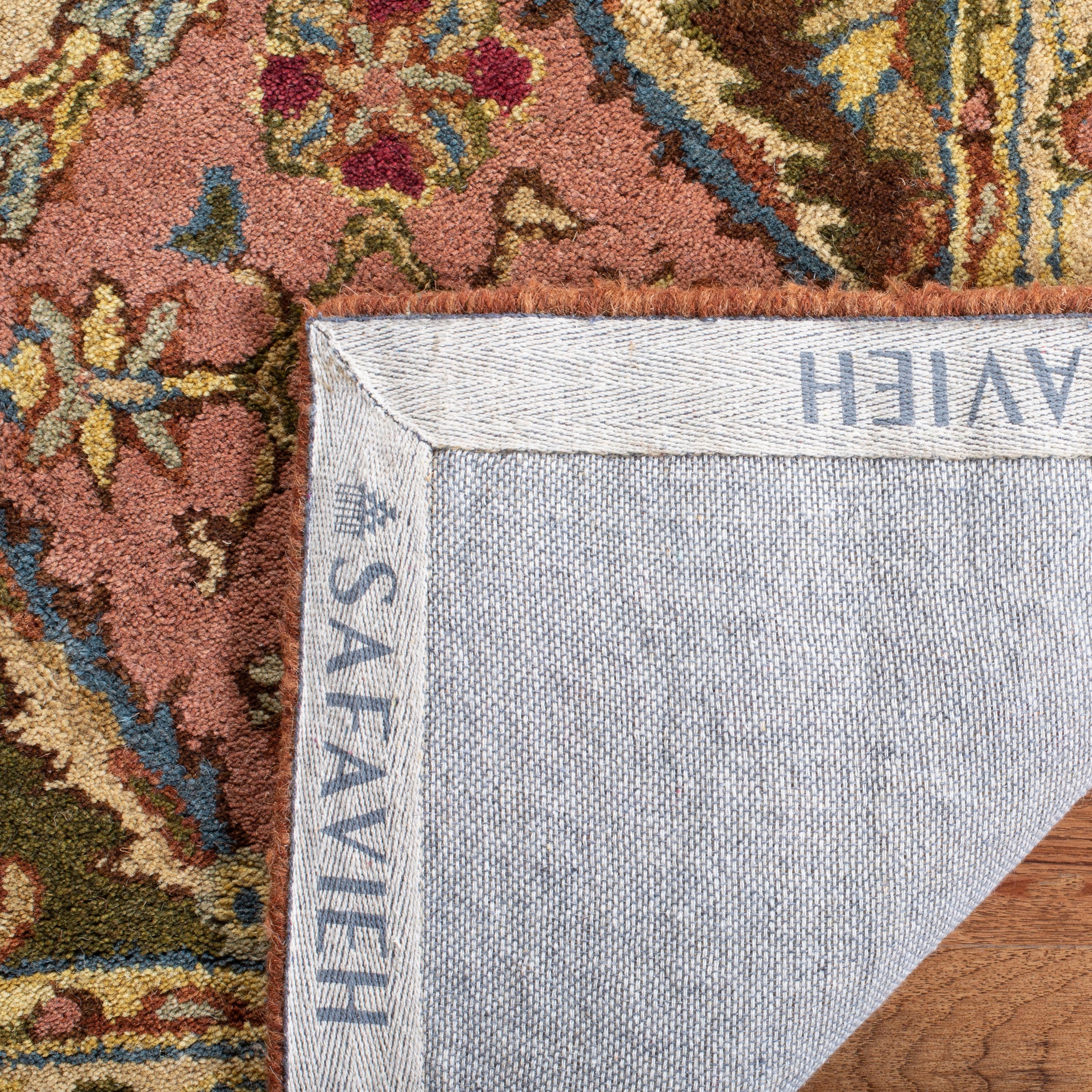 Beige Rectangular Handmade Wool Tufted Area Rug