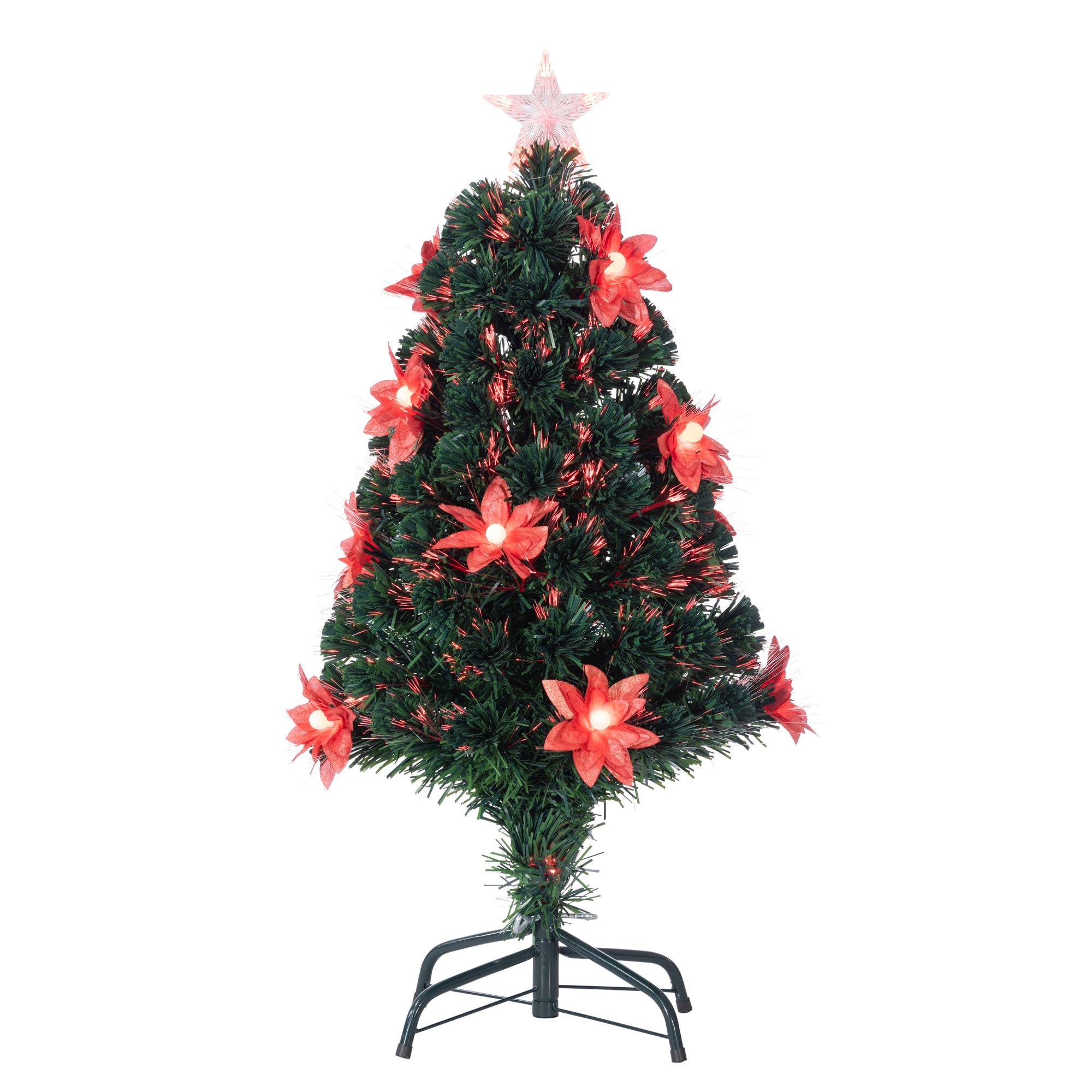 Sterling Tree Company 6525--30M 3-ft Pine Pre-lit Artificial Christmas Tree with LED Lights