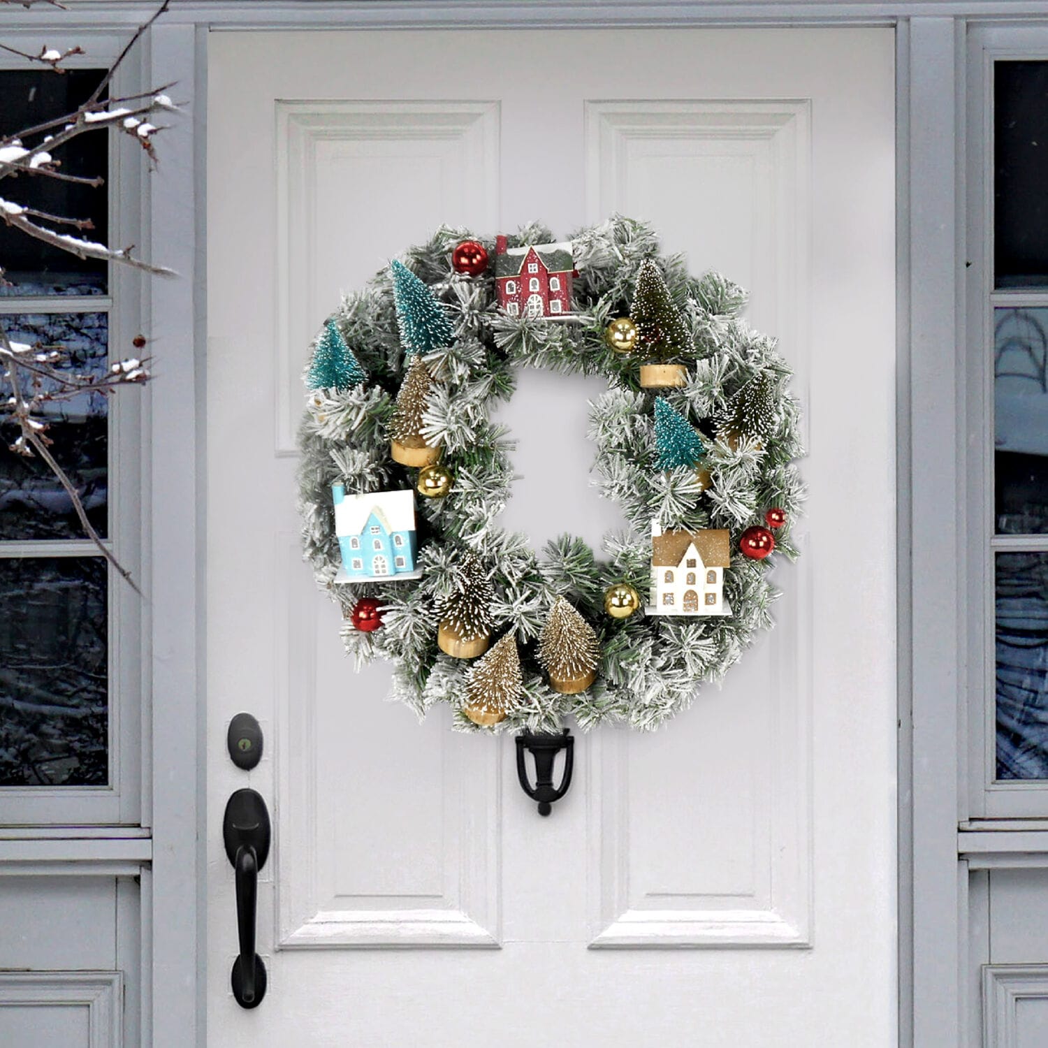 Fraser Hill Farm FF024CHWR002-0MLT Artificial-Christmas-Wreaths - View #6