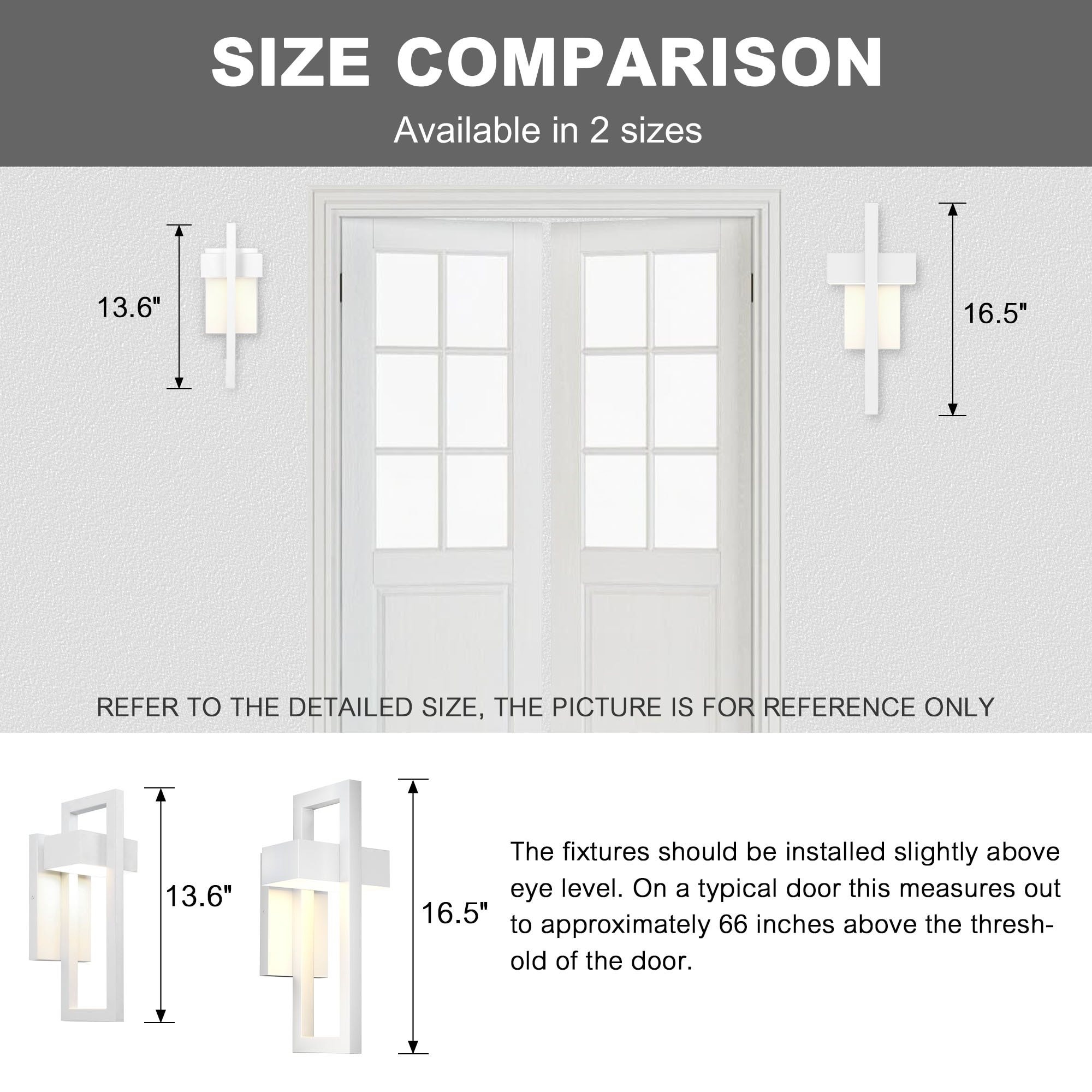 LamQee 06FTL0247BWT Outdoor-Wall-Lighting - View #6
