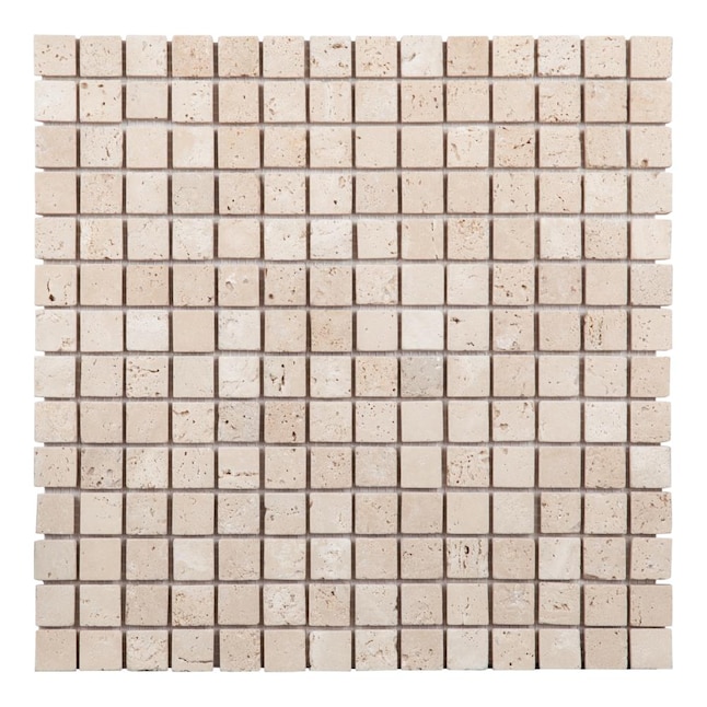 Saint Birch 10 Pack Natural 12 In X, Floor Tile Mesh Backing