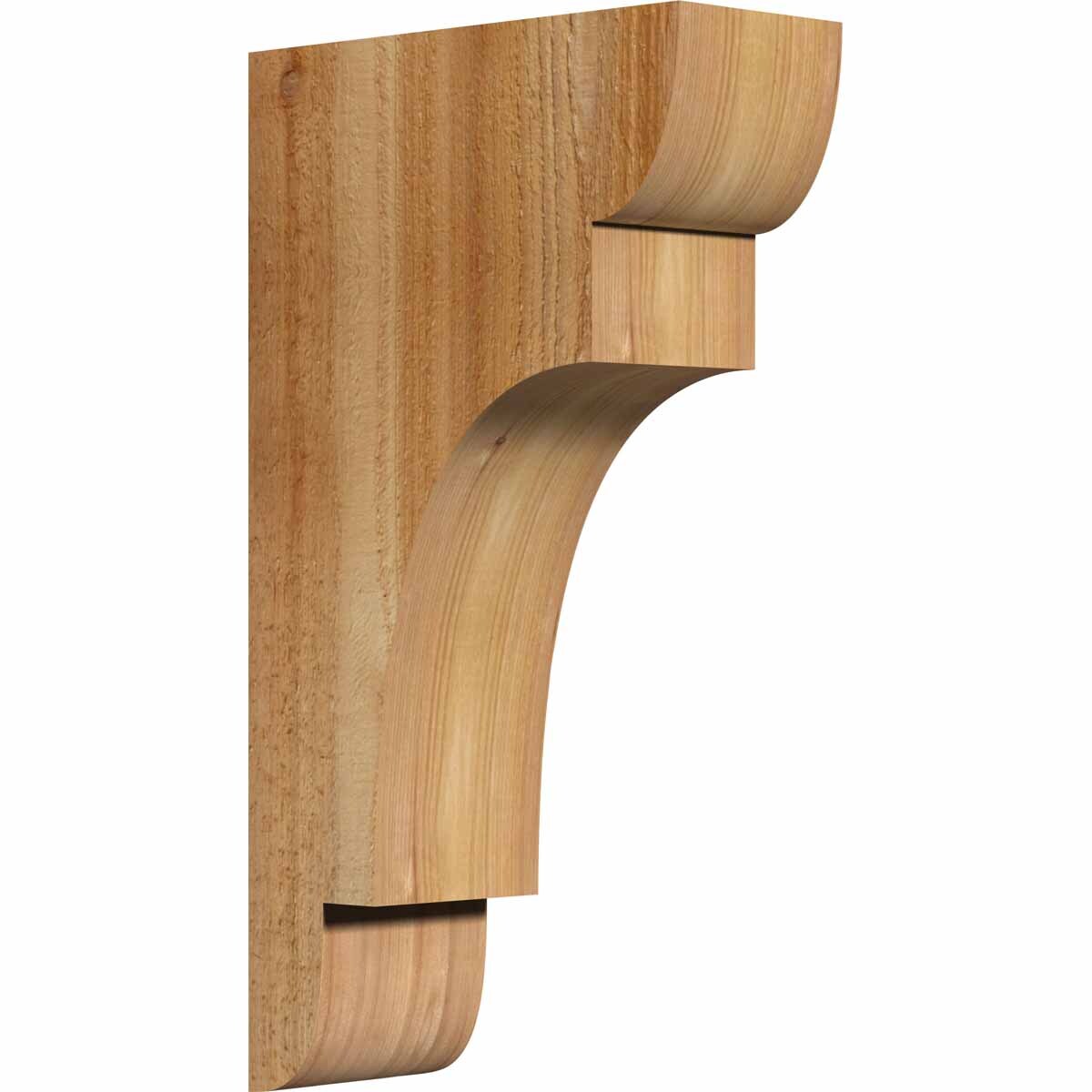 Ekena Millwork COR04X10X18NEB00RWR 4-in x 10-in x 18-in New brighton Unfinished Western red cedar Wood Paintable/Stainable Corbel