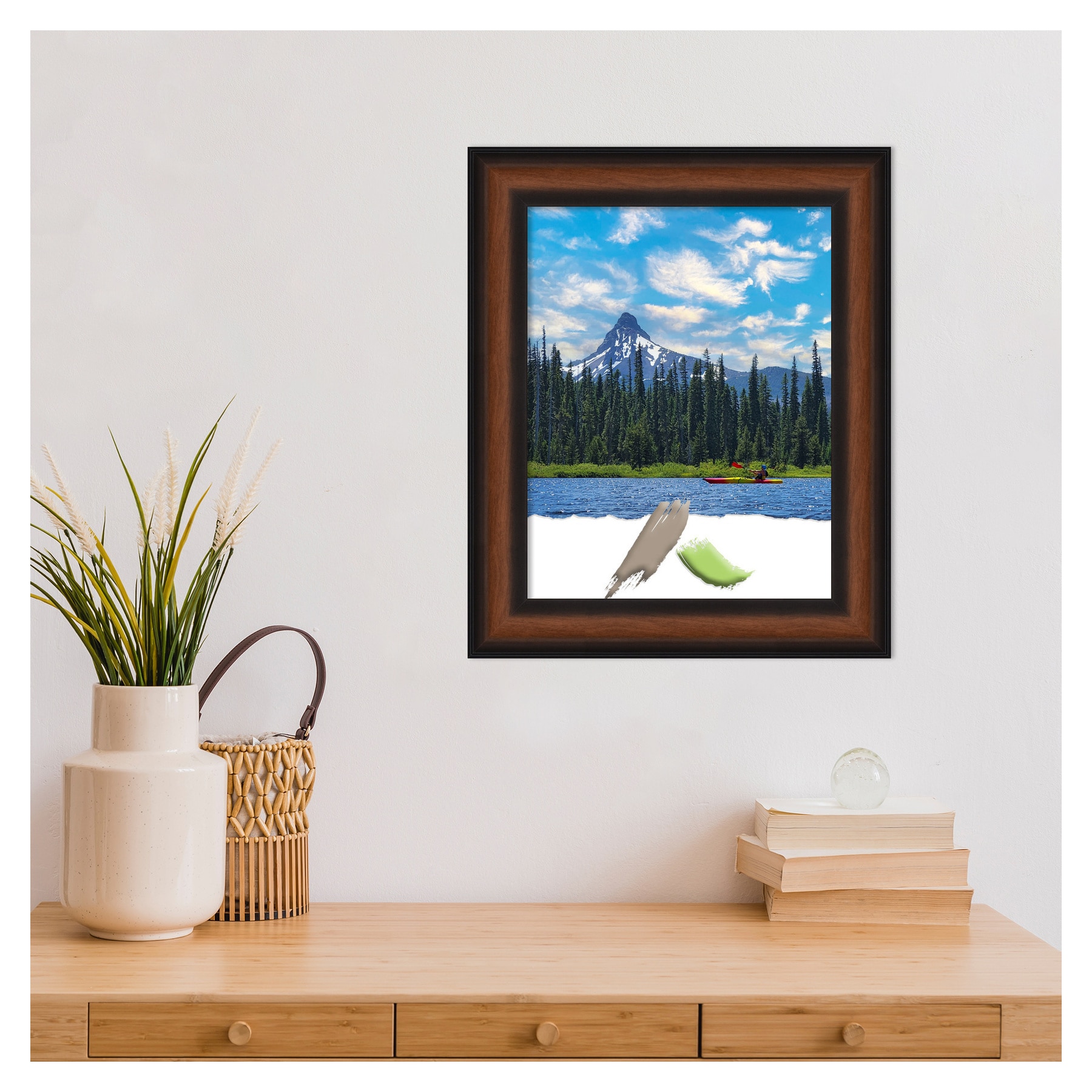 Yale Walnut 11x14 Classic Wall Picture Frame
