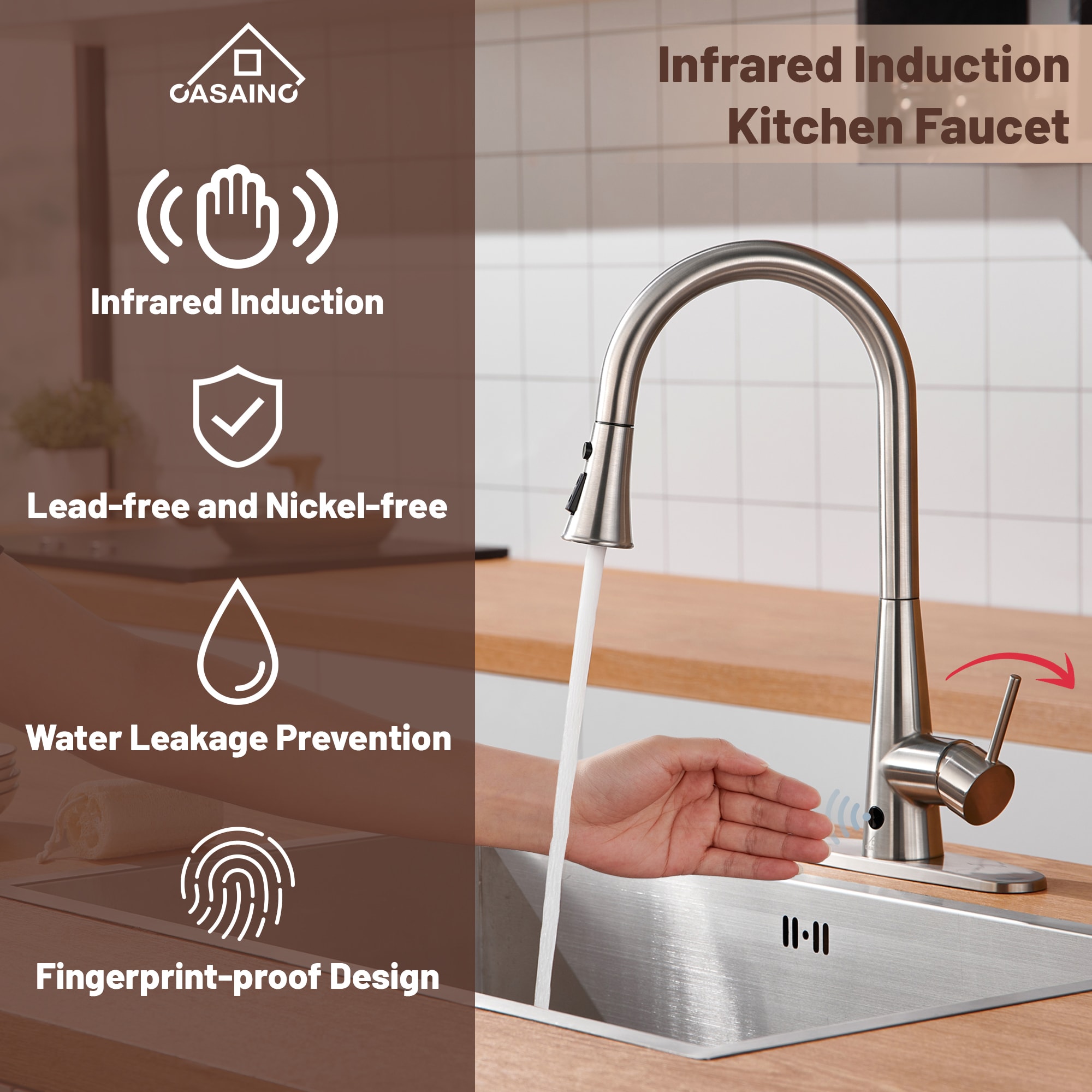 CASAINC RB0764-WE Kitchen-Faucets - View #8