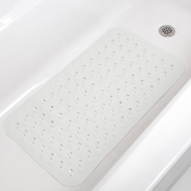 Style Selections White Non-Slip Bath Mat | LW67267PDQ