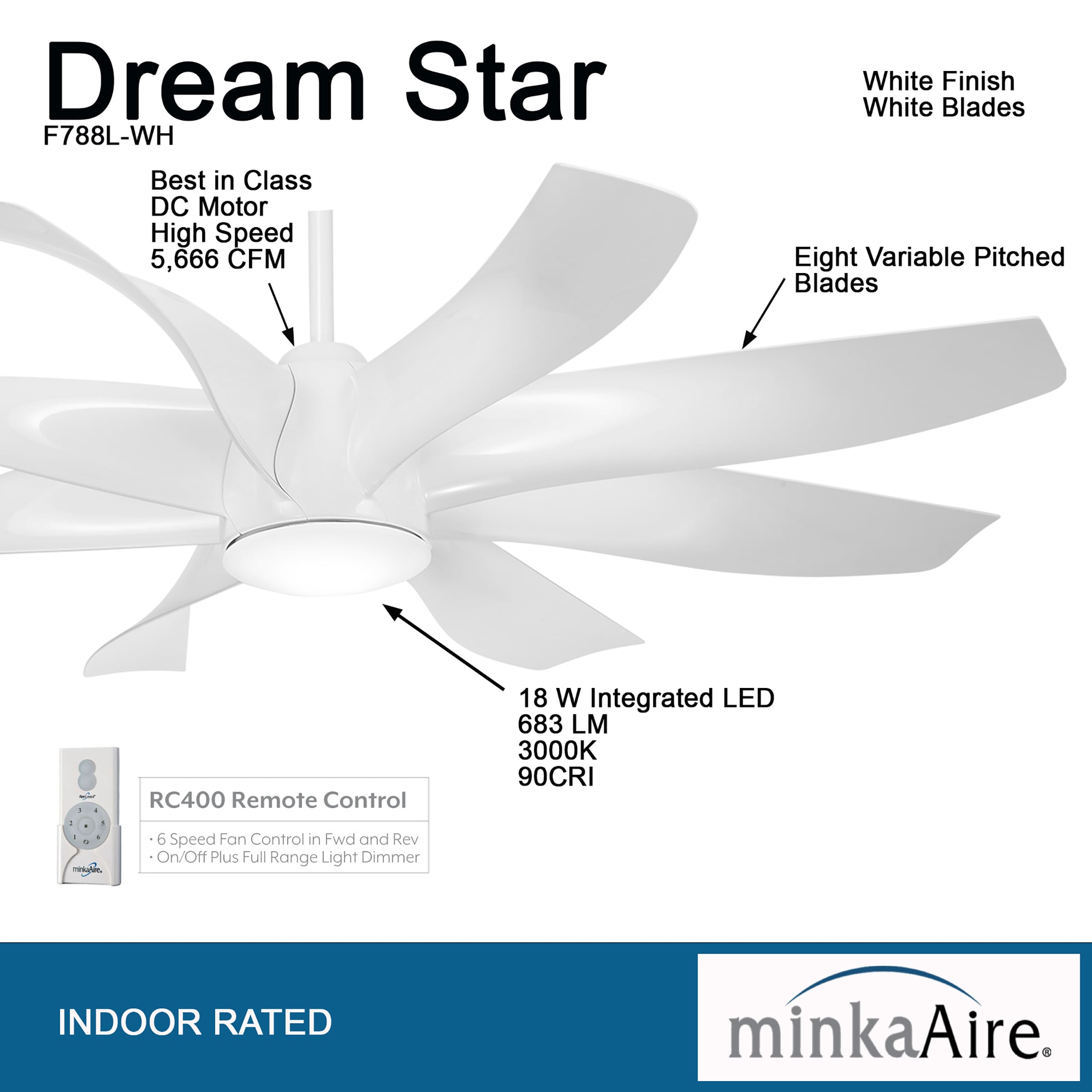 Minka Aire F788L-WH Ceiling-Fans - View #3