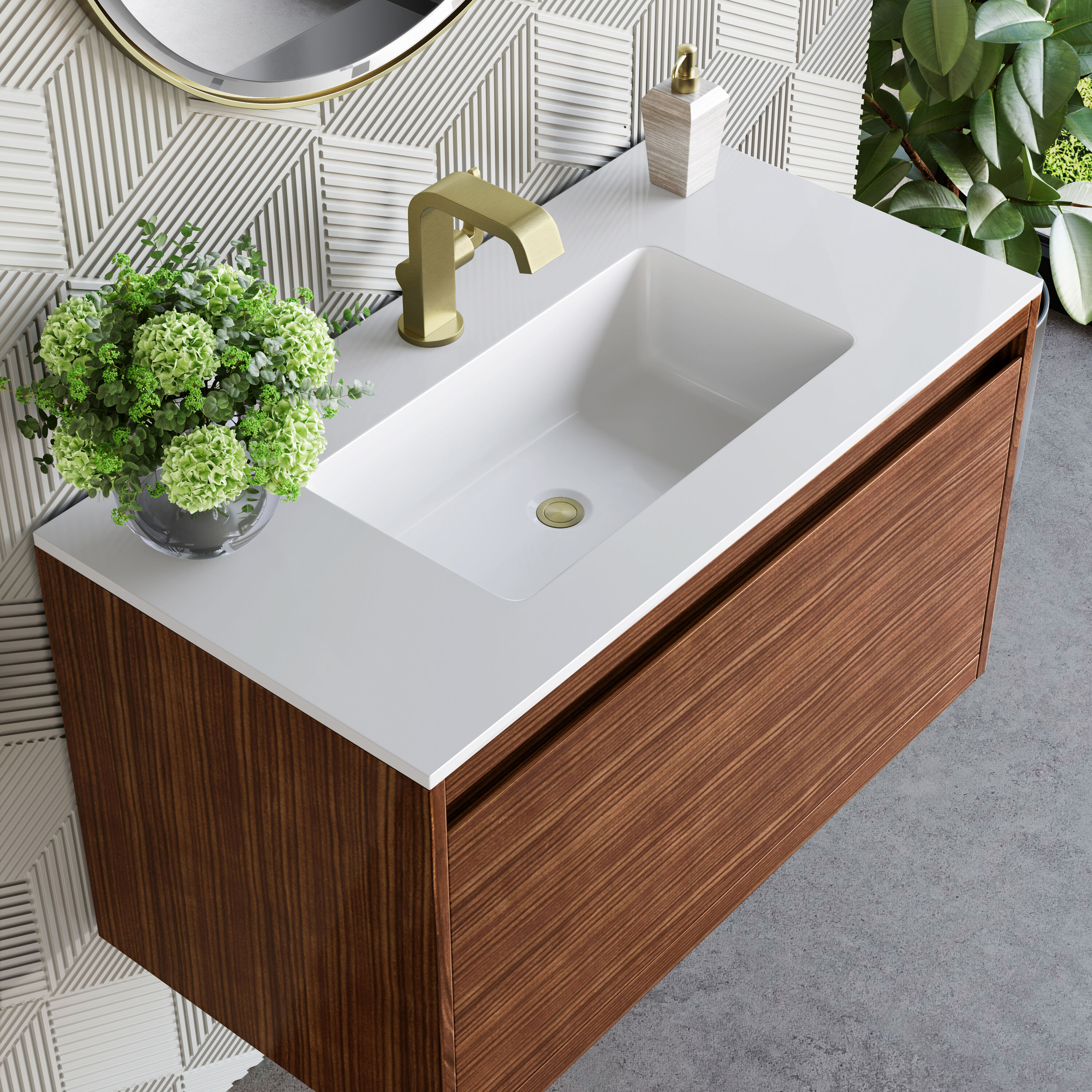 James Martin Vanities 805-V35.4-W-CB-GW Bath-Vanity-Combo - View #7