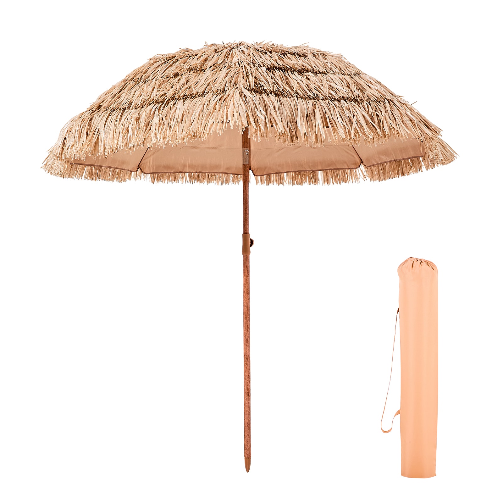 coral color patio umbrella FrgMnt Outdoor Striped Pink Beach Umbrellas For Sand Portable Umbrella With Carry Bag Tilt Table Umbrella Windproof Pool Umbrella UV50+ Protection Market Umbrella 6.5ft For Garden Deck 2025 Early Black Friday and an auto Legnth:182cm Black Outdoor Aluminum Dining