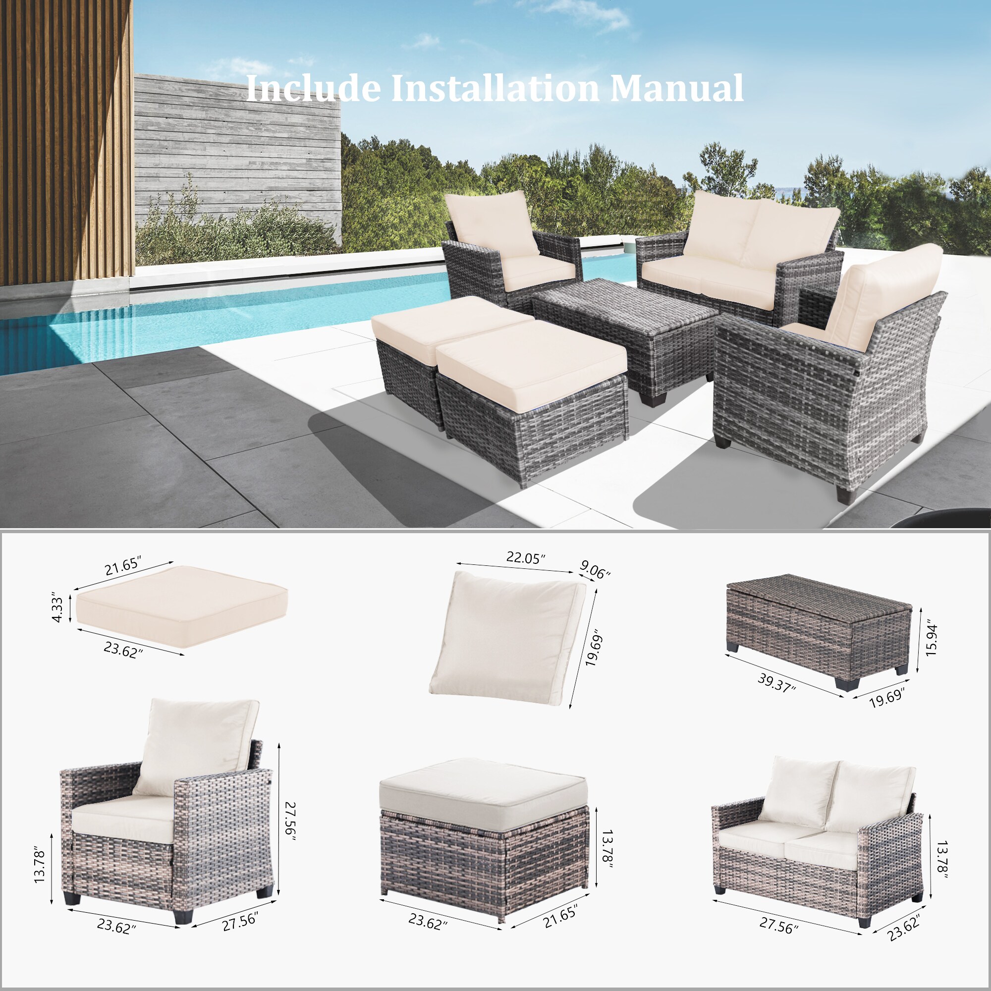 Decksplore BSMHC4001013 Patio-Conversation-Sets - View #5