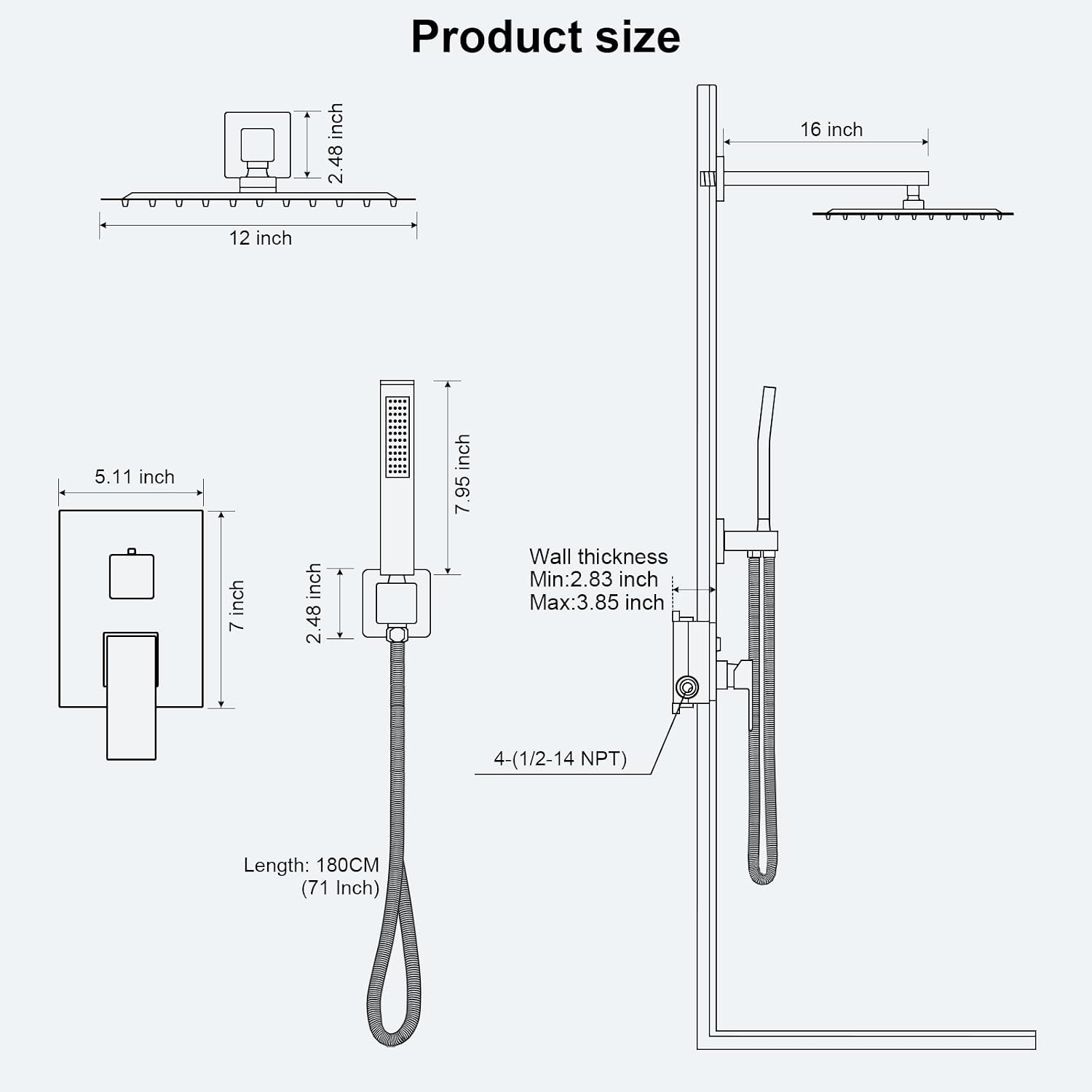 ToLife SKU001977 Showerhead-Bar-Panels - View #3