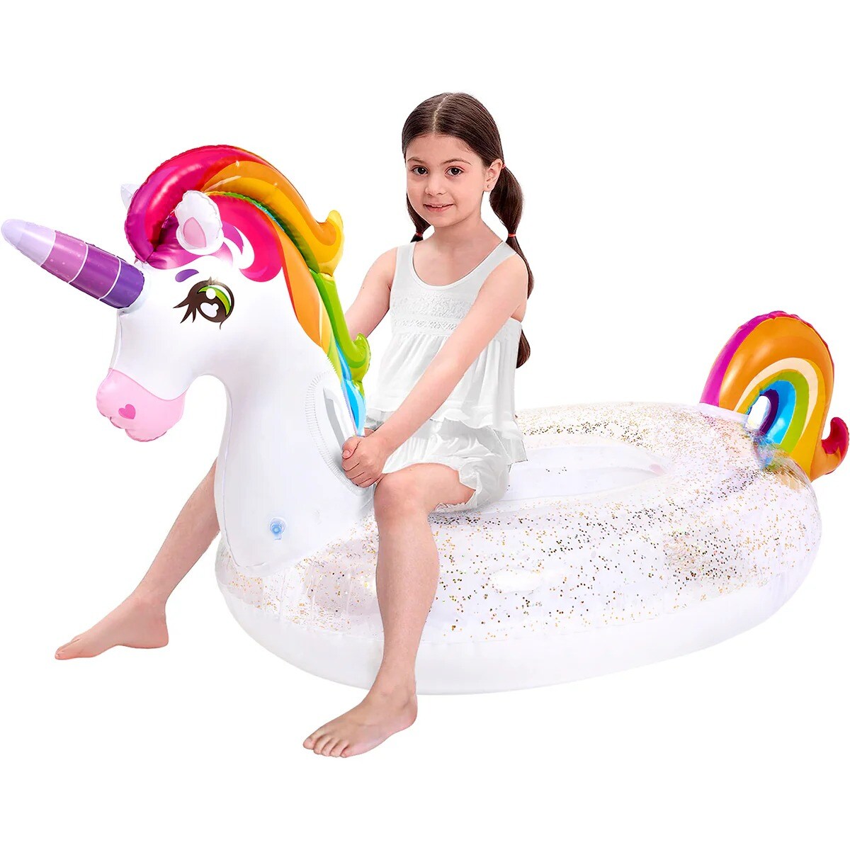 Joyfy 40098-B 69-in x 1 -Seat Multicolor Inflatable ride-on