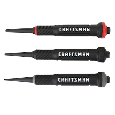 CRAFTSMAN 1/32-in, 2/32-in, 3/32-in nail-Set Nail Set Punch in the Punches  department at 