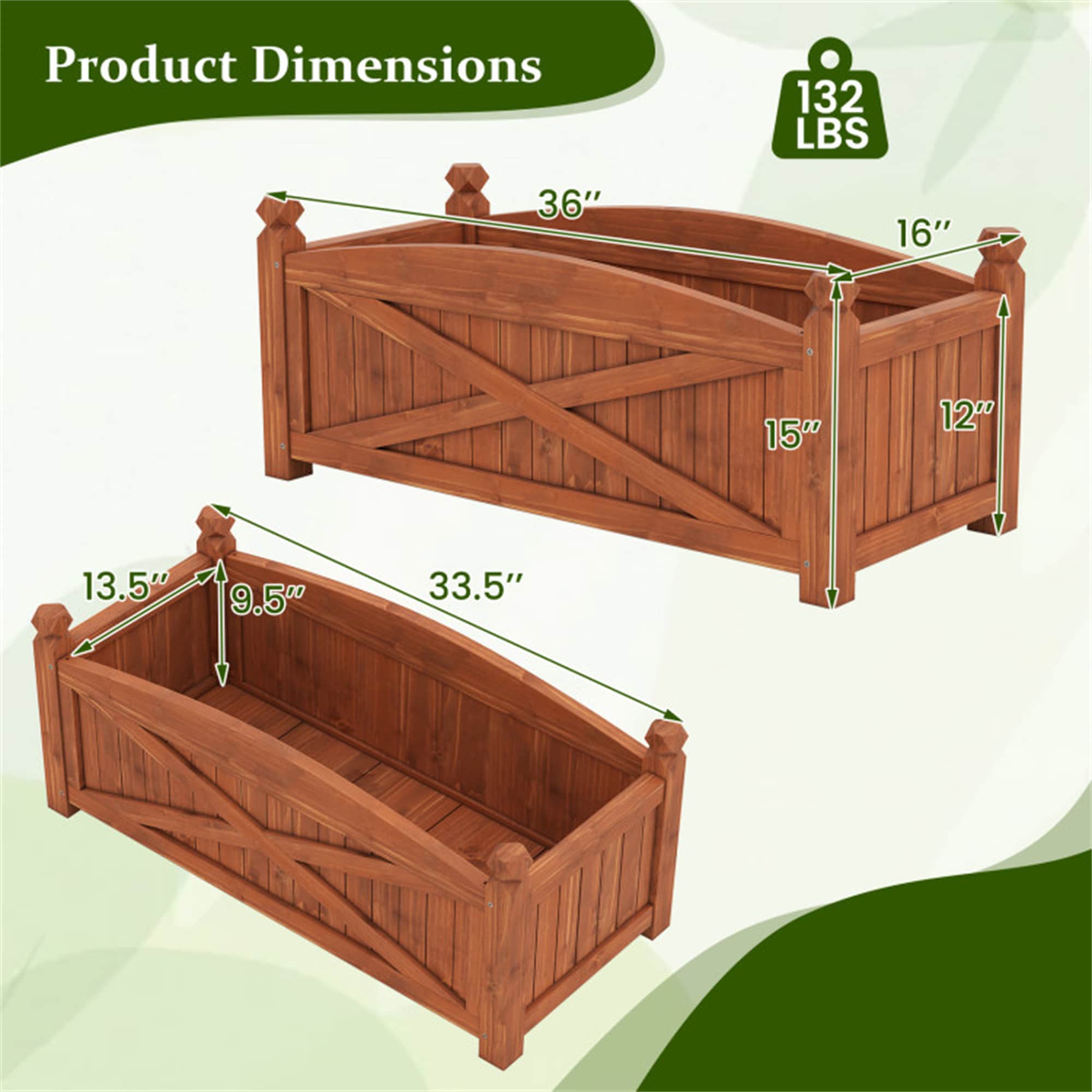 BABOOM BOM-T4348CF-CO Raised-Garden-Beds - View #5