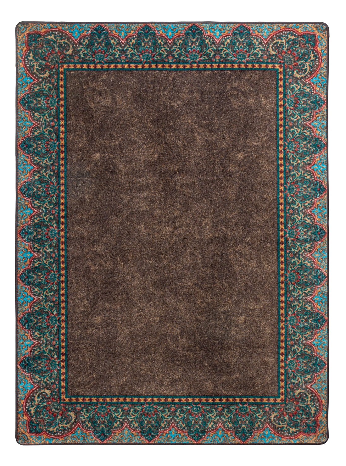 American Dakota 0419DCH234 3 x 4 (ft) Tufted Nylon Chocolate Rectangular Indoor Rustic Area rug