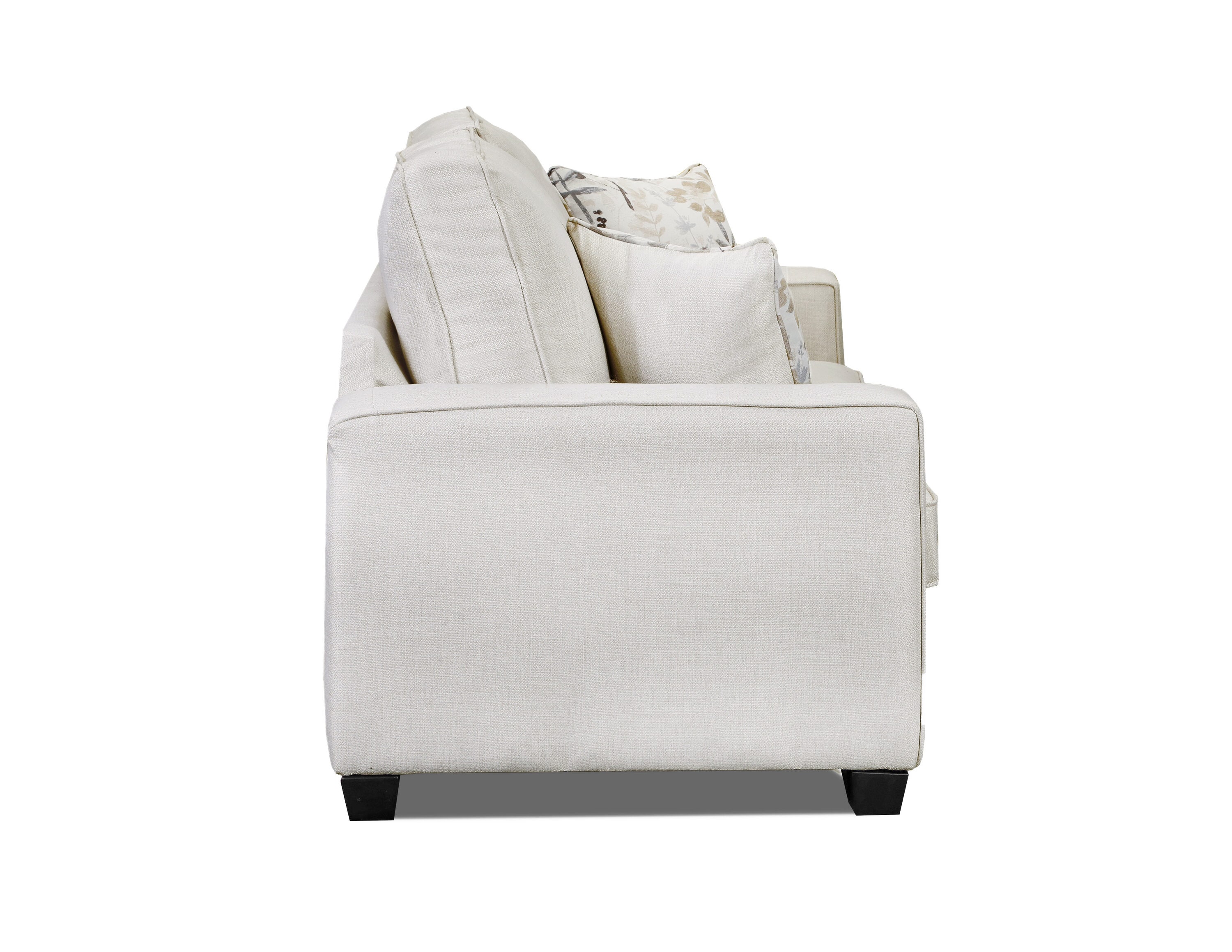 Relay Linen Sofa with Removable Cushions and Throw Pillows