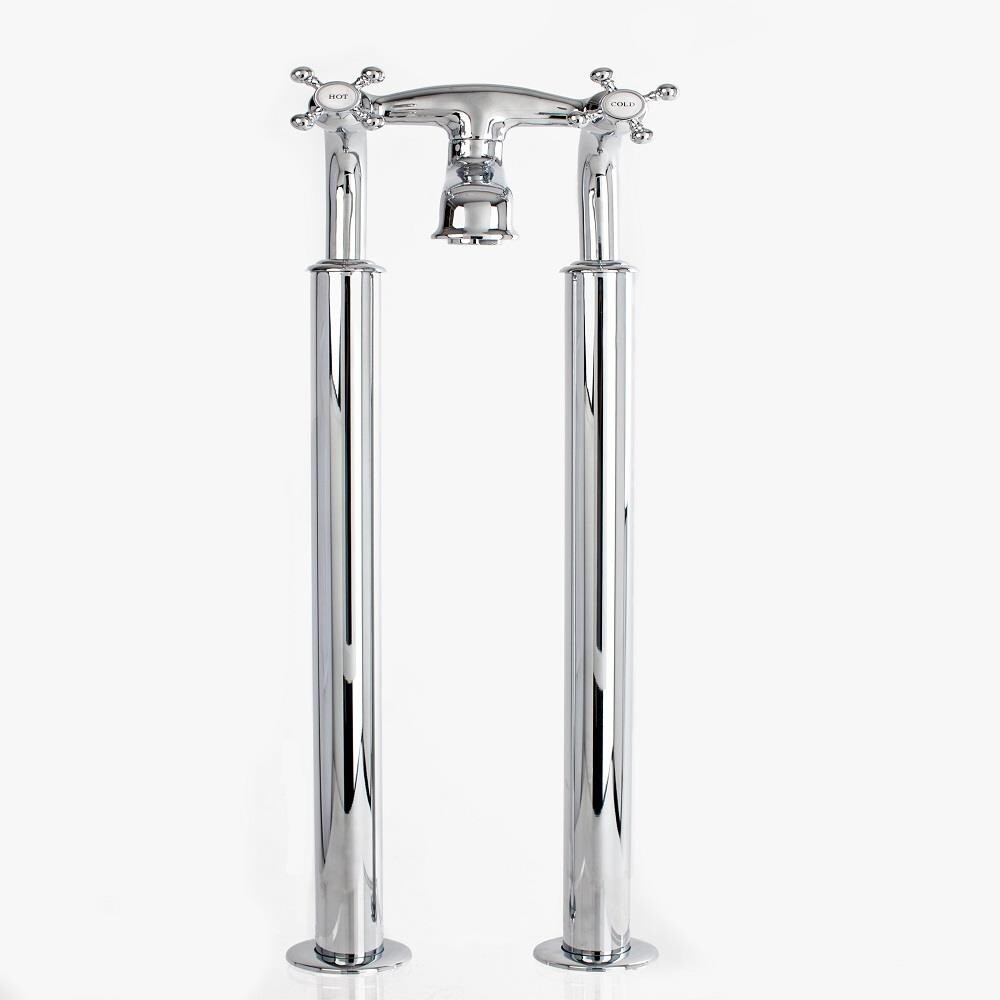 Cheviot Chrome 2handle Freestanding Lowarc Bathtub Faucet (Valve