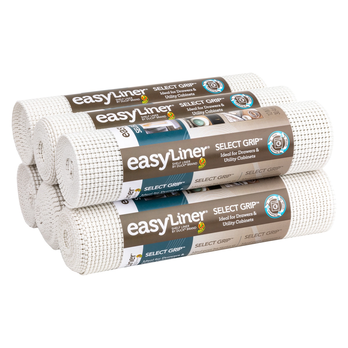 Duck Select Grip EasyLiner 12-in x 10-ft White Shelf Liner 286789 at ...