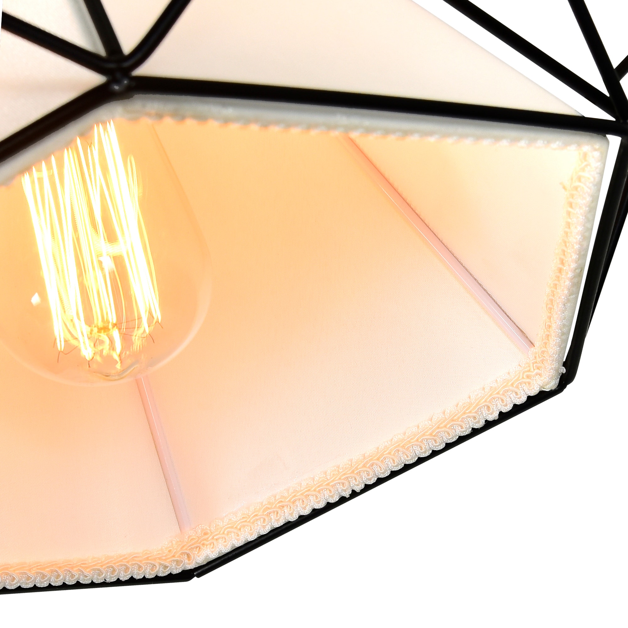Contemporary Chrome Diamond 20" Pendant Chandelier