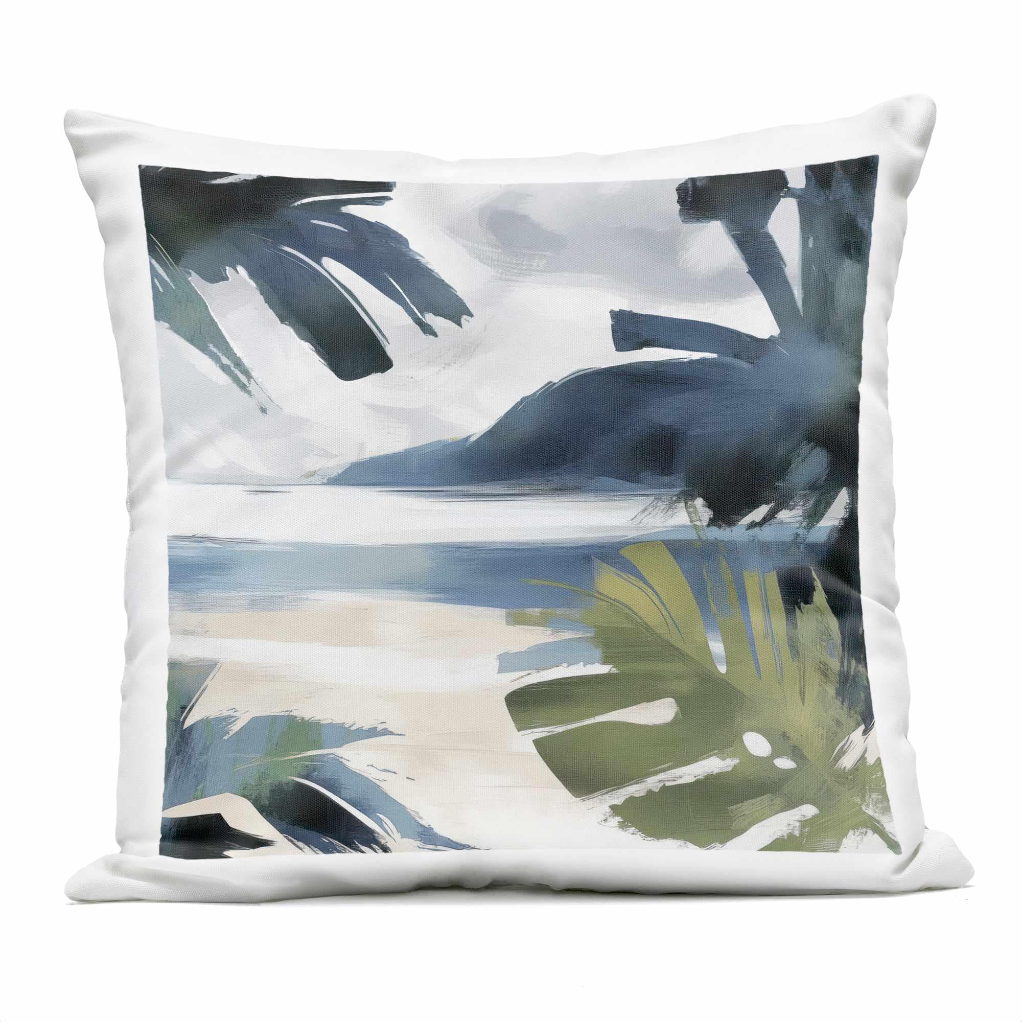 Stupell Industries -  Beachy Tropical Vibes Outdoor Printed Pillowdesign by Elara Yasna 18 x 18