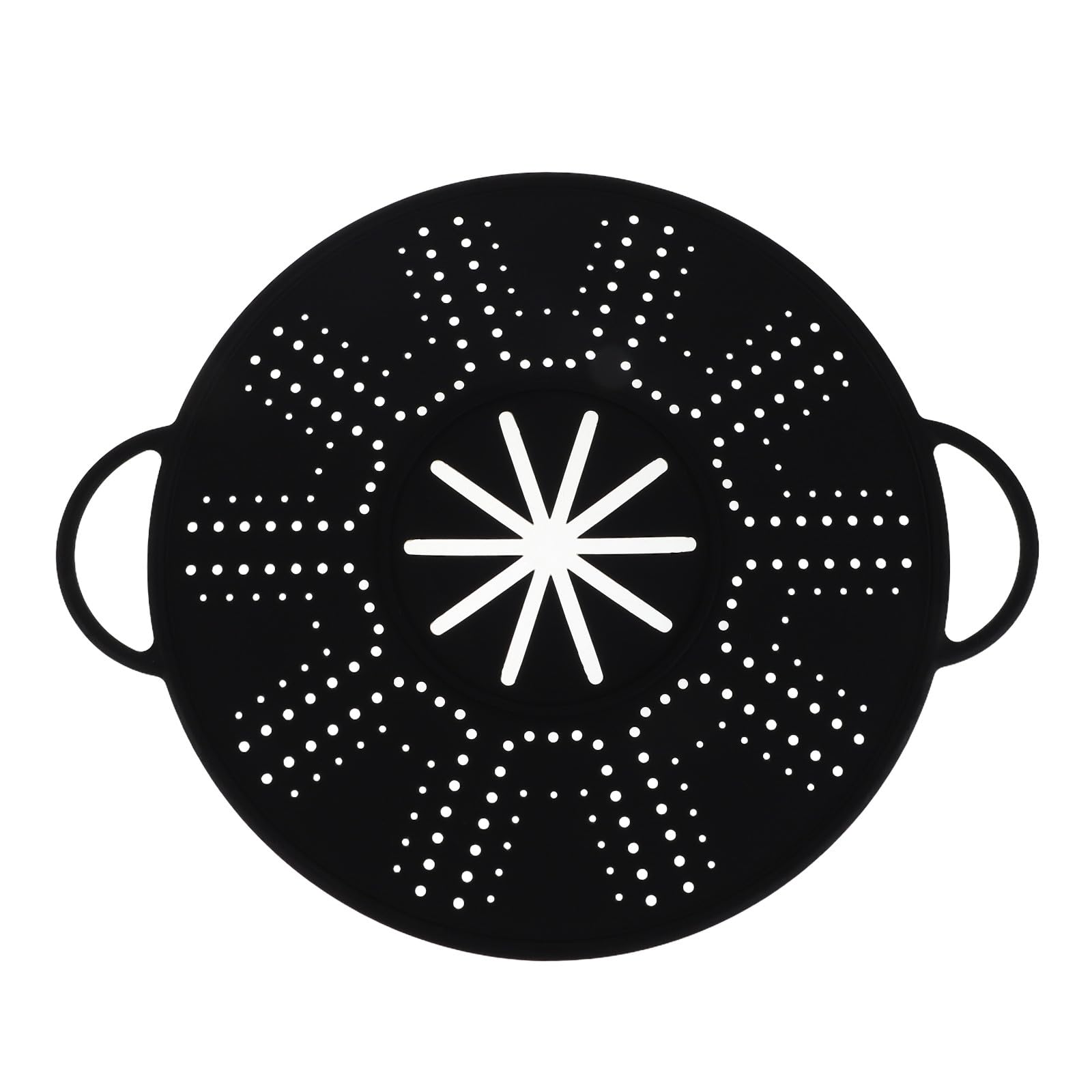 Aoibox  Silicone Splatter Screen 13 38 Inch with Side Handles Heat Resistant Oil Splash Guard for Frying Pan