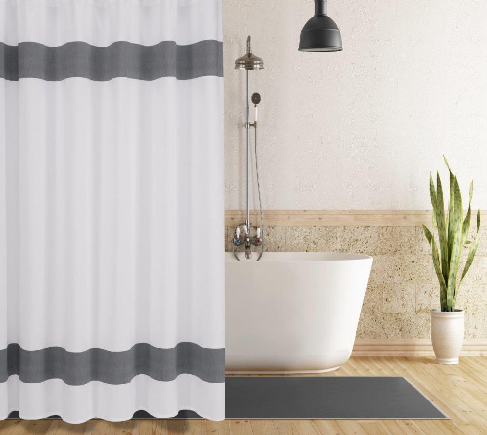 Shower Curtain, Polyester Fabric, Extra Long Bath Curtains, Waterproof  Anti-mold Bathroom Decor, Home Accessories With Curtain  Hooksvolume_upcontent_c