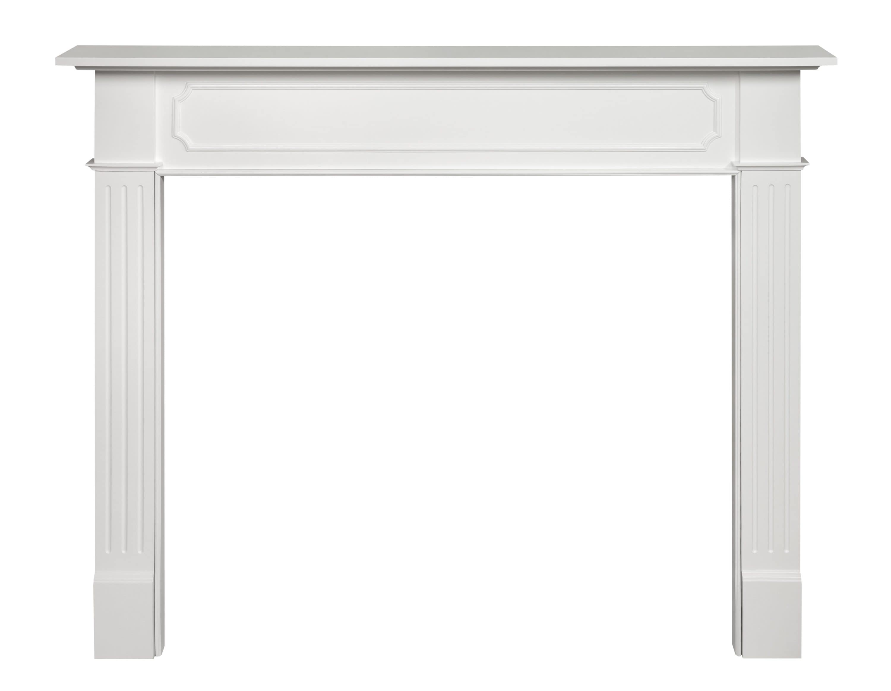 Pearl Mantels 62-in W x 52-in H Crisp White Traditional Fireplace Surround SSUP48520L Sansujyuku sansujyuku.com