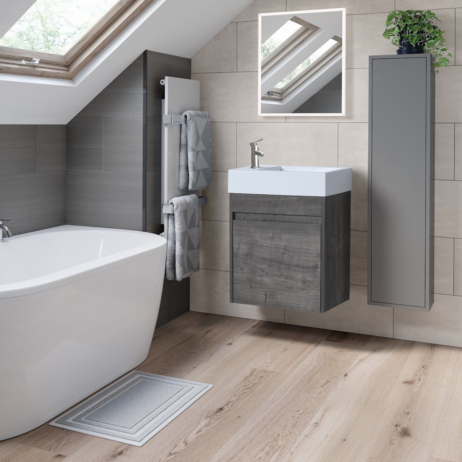 Forclover QNM-0518-PGO Bath-Vanity-Combo - View #2