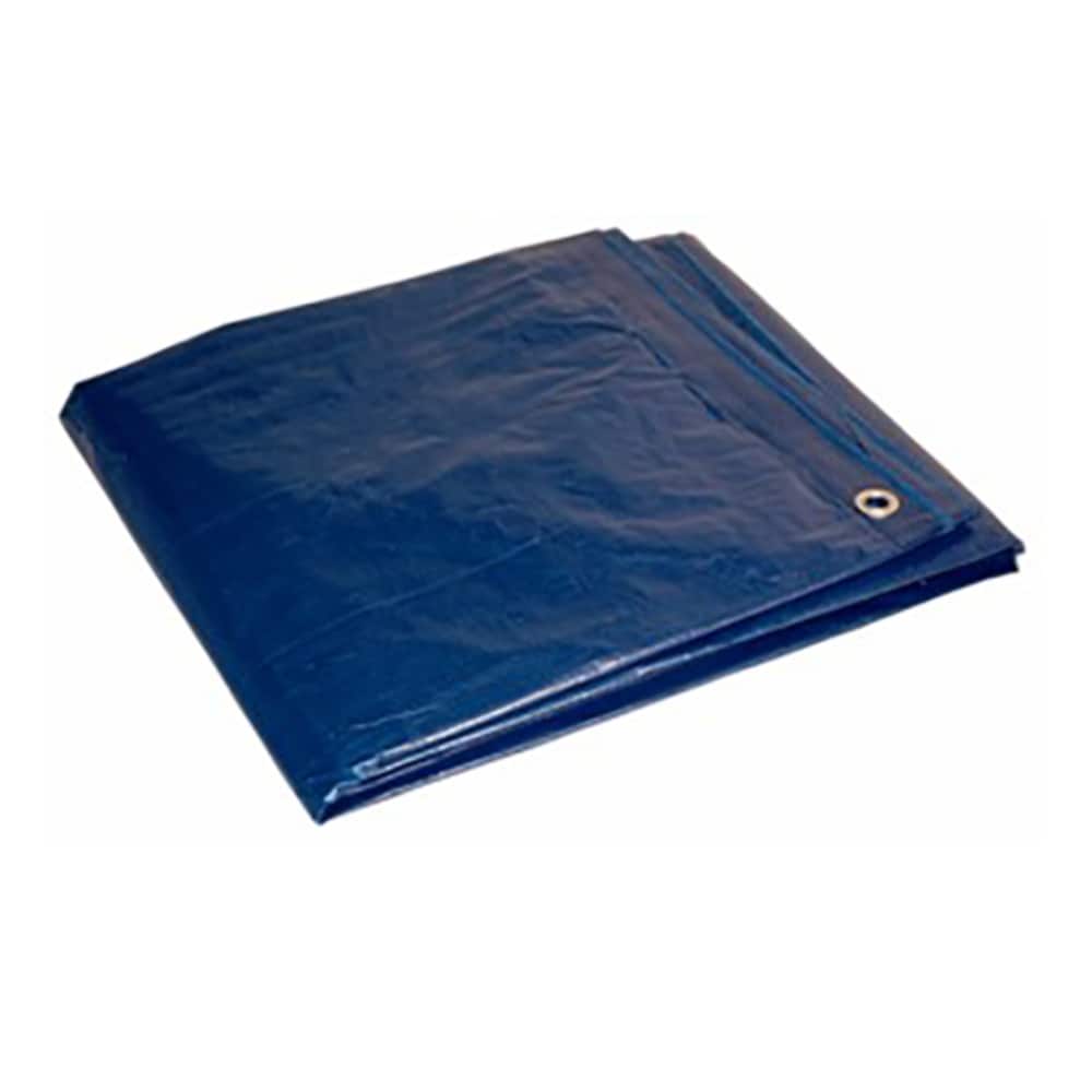 Foremost  8 ft x 10 ft Heavy Duty Polyethylene Tarp Blue 5 mil