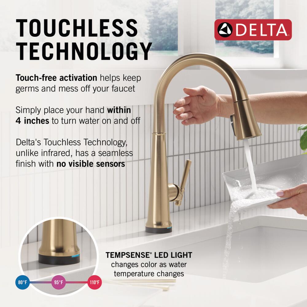 Delta 9182TL-CZ-PR-DST Kitchen-Faucets - View #2