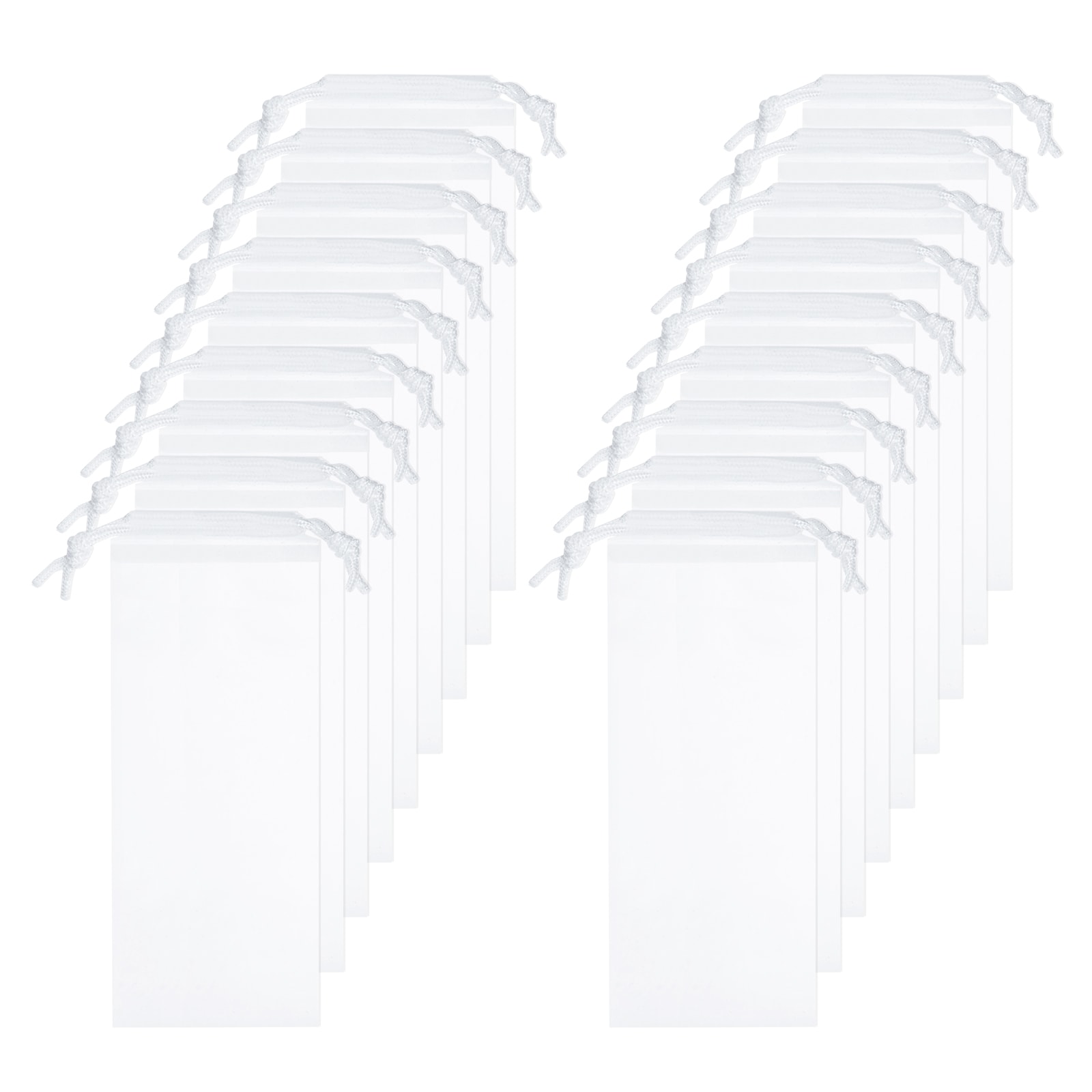 Harfington - 18pcs Umbrella Bags 11.8 x 4.7 Inch Wet Umbrella Sleeve Cover Reusable Folding Umbre...