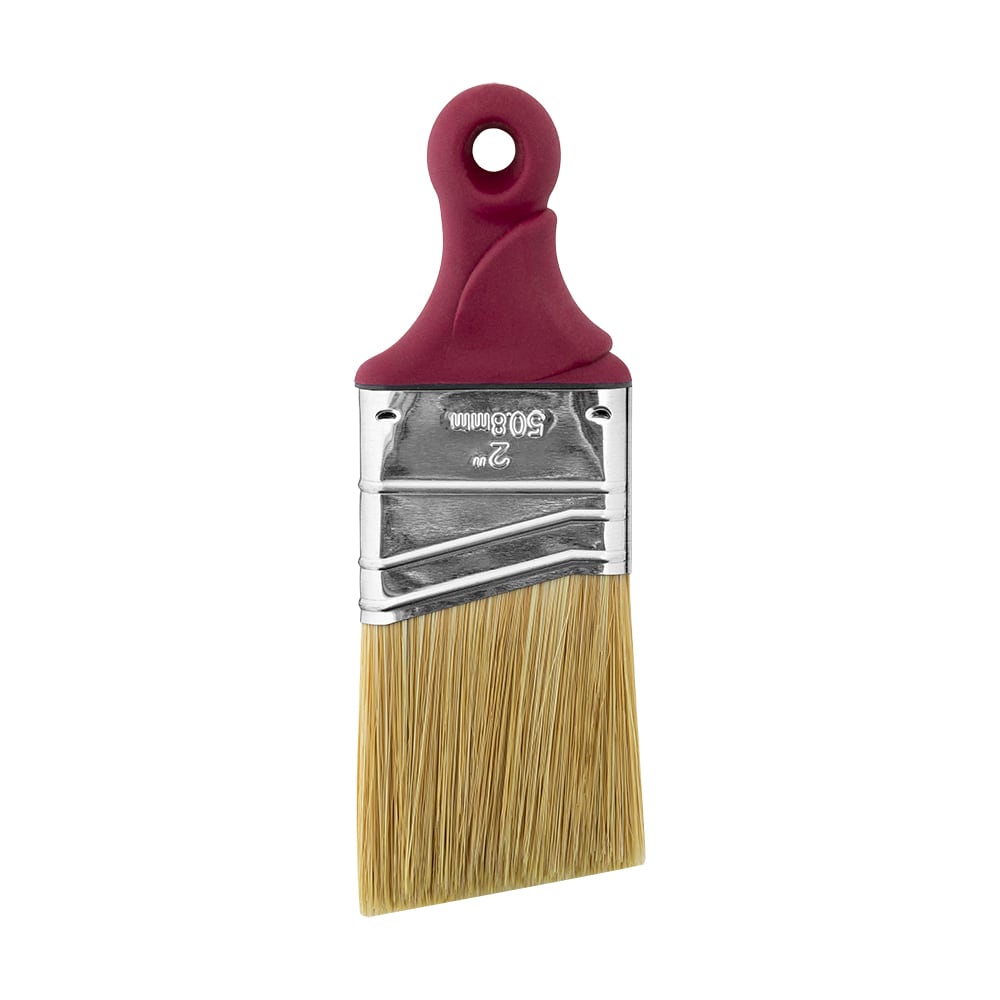 Valspar 2-in Reusable Natural Bristle- Polyester Blend Angle Paint Brush  (Stain Brush) in the Paint Brushes department at