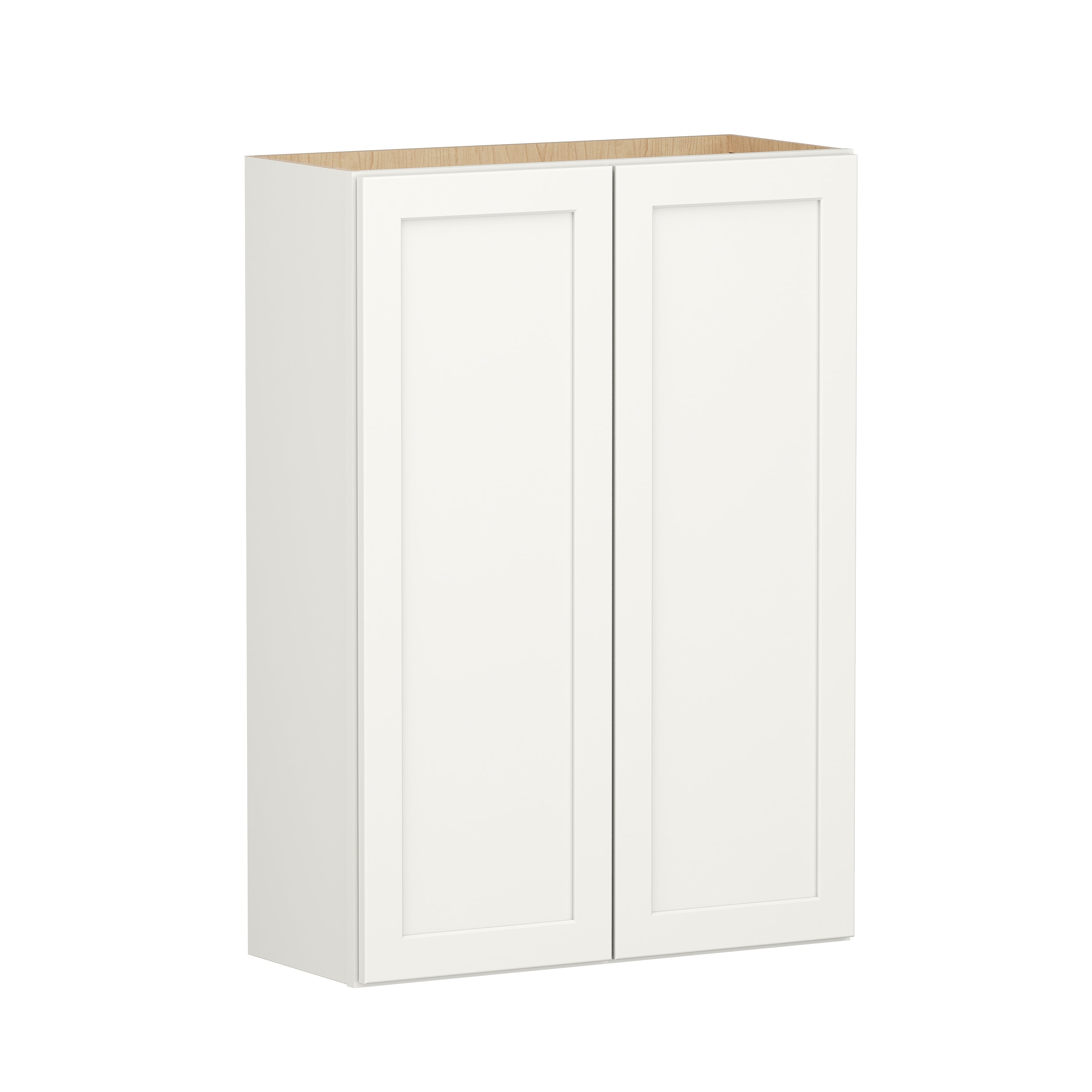 Shenandoah PRO Express Breckenridge 33-in W x 42.125-in H x 12-in D Linen Full Overlay Wall Fully Assembled Plywood Cabinet (Recessed Panel Shaker Door Style)