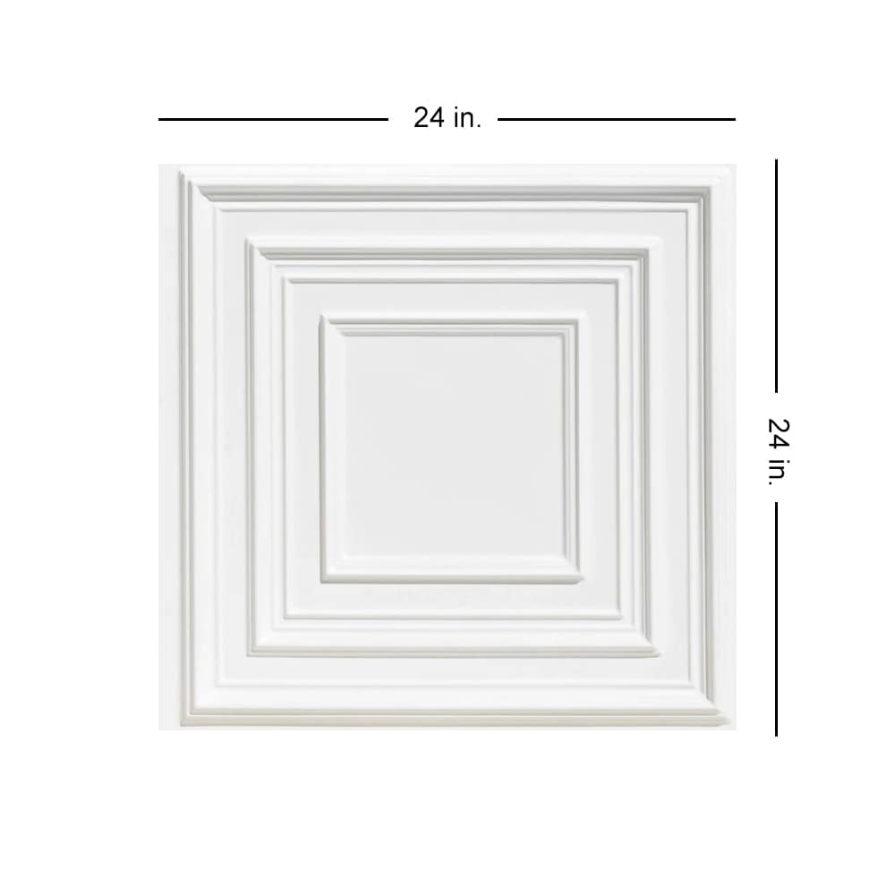 From Plain to Beautiful in Hours 222WM-24X24-10 Ceiling-Tile - View #3